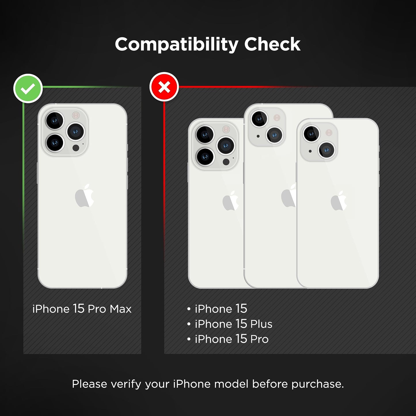 Funda para iPhone 15 Pro MAX Encased Negro Mate con Clip de Cinturón y Compatibilidad MagSafe