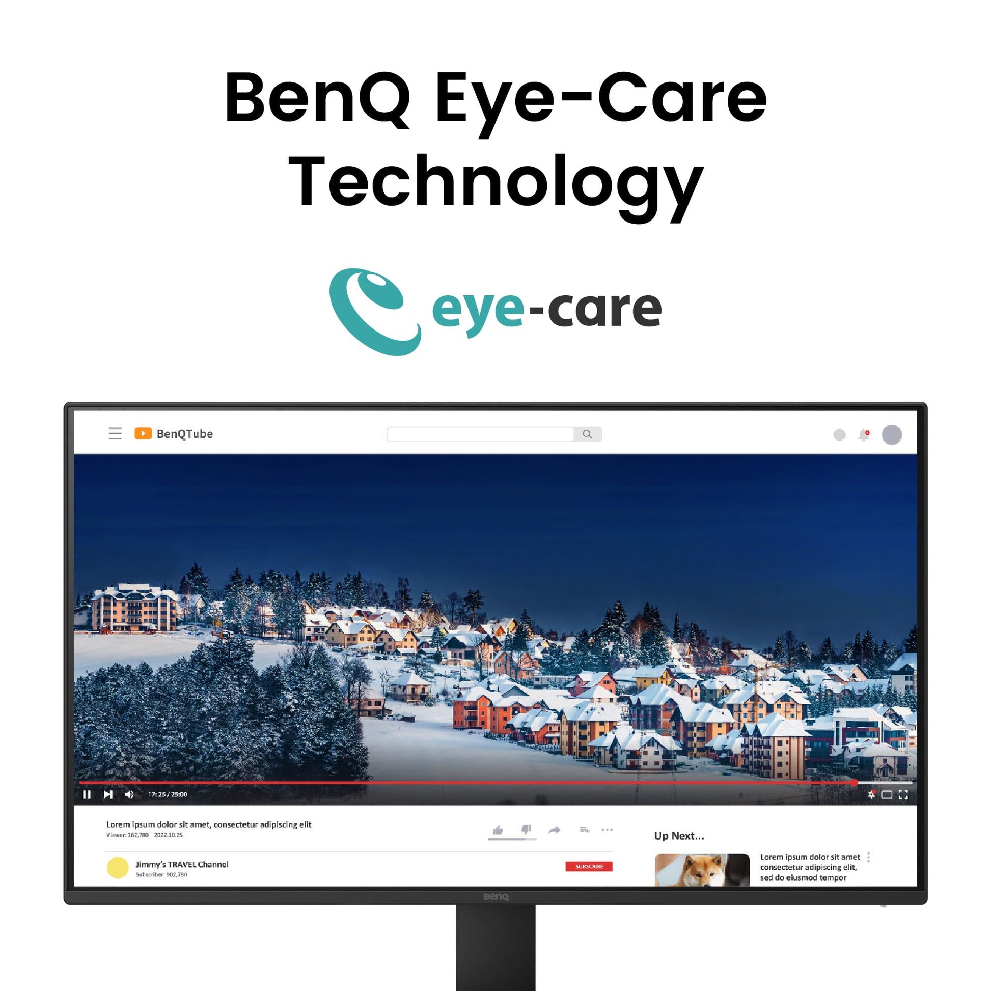 BenQ Monitor GW2791 27” 1080p FHD 100Hz IPS HDMI DP Tecnologías para el Cuidado de la Vista Bisel Ultra Delgado Software Eye-Care U