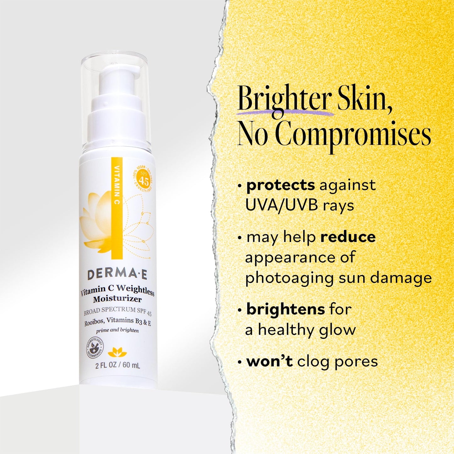 Derma-E Vitamin C Weightless Moisturizer SPF 45 Unisex Moisturizer 2 oz