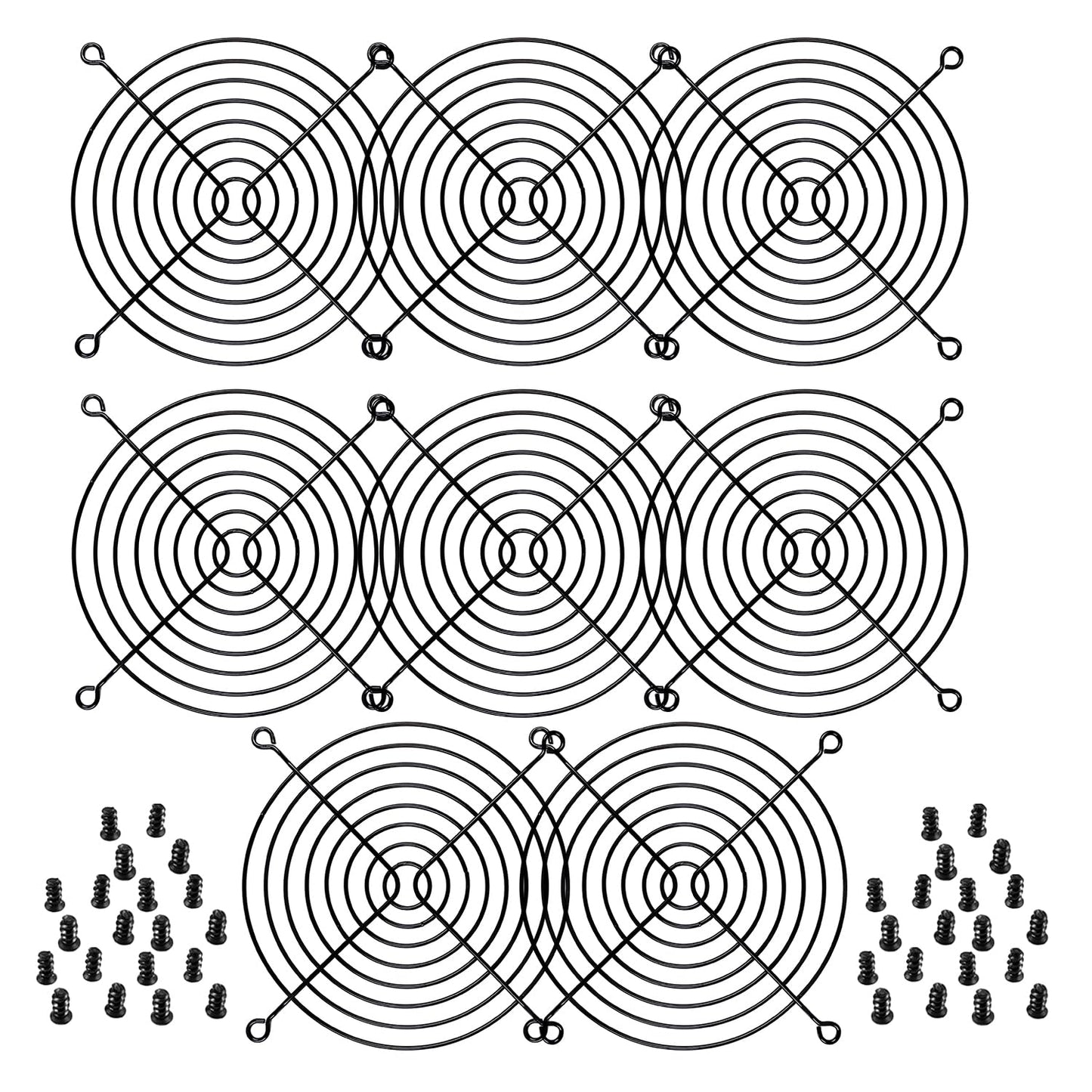 Parrillas 120 mm Dedo Negro Paquete de 8