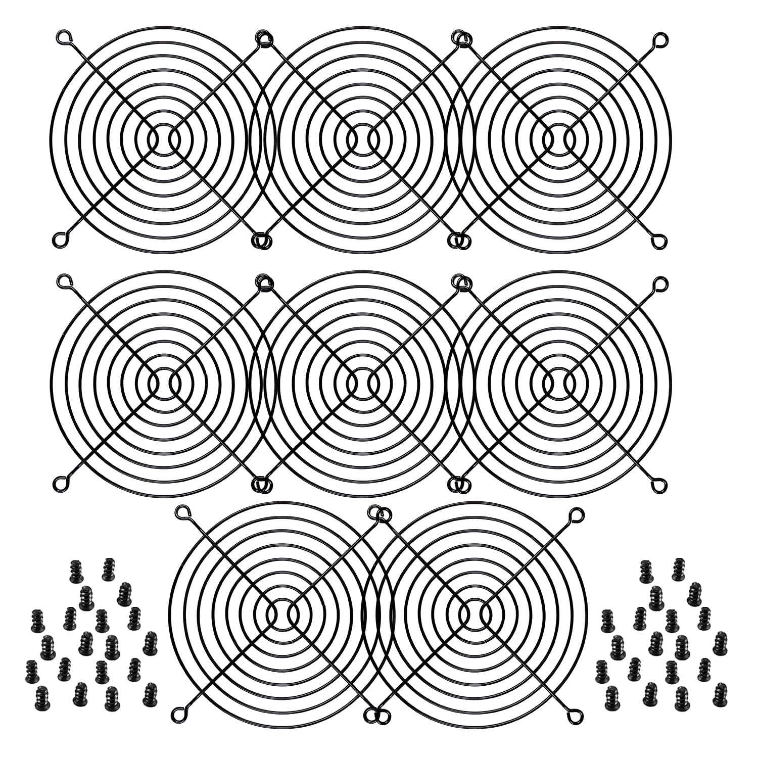 Parrillas 120 mm Dedo Negro Paquete de 8