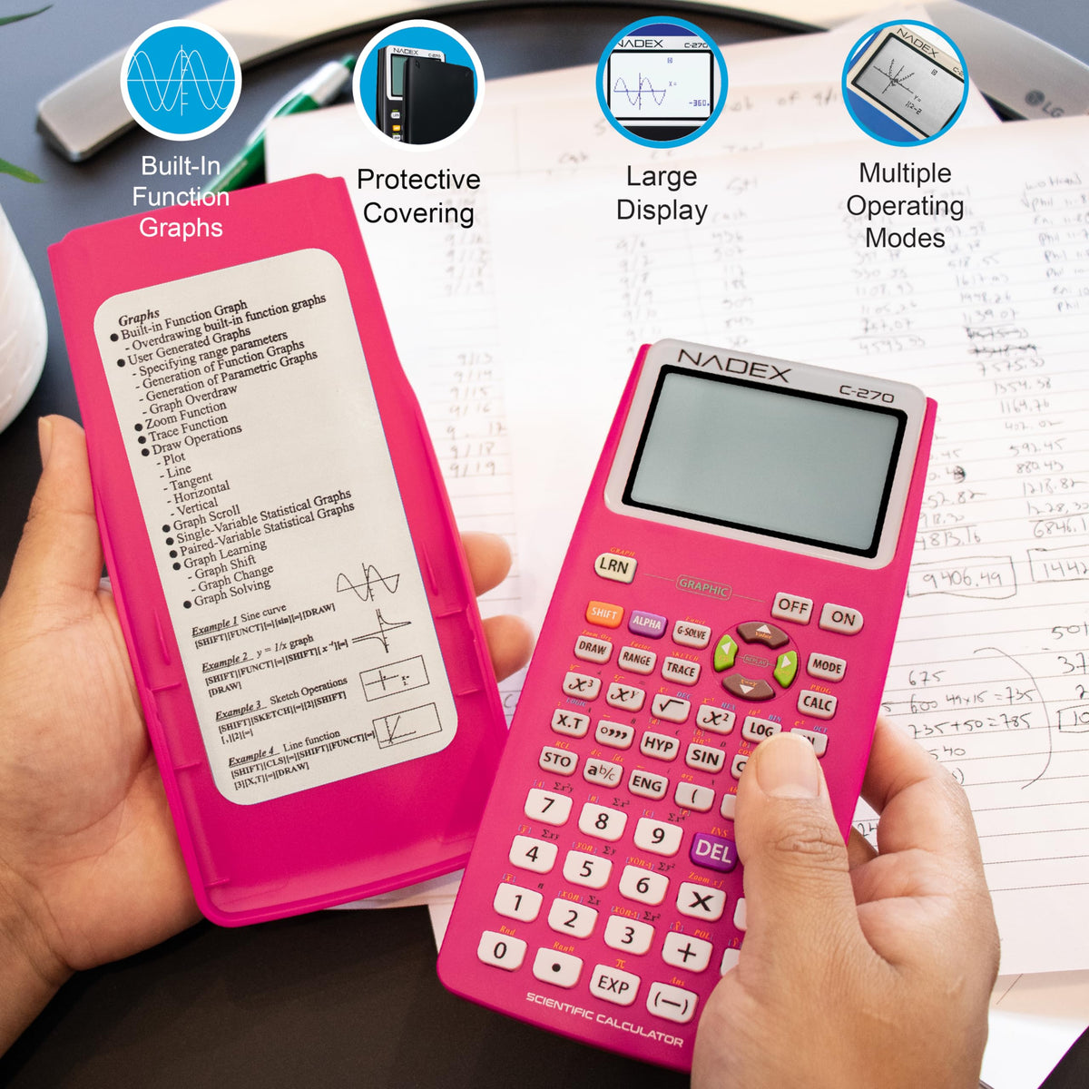 Calculadora Científica para Estudiantes Universitarios Blanca Avanzada