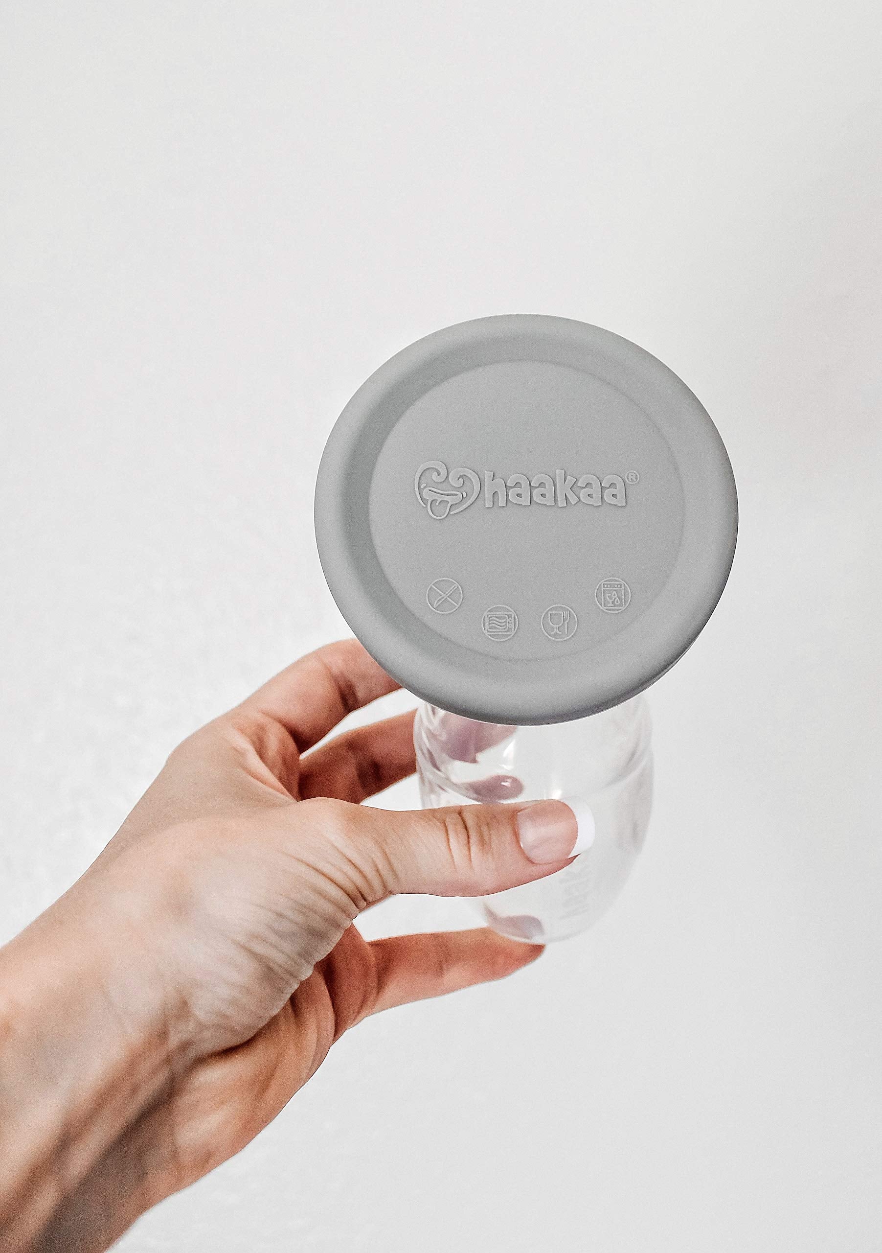 Haakaa Gen 2 Recolector de leche materna con base de succión y tapa a prueba de fuga 4oz/100ml
