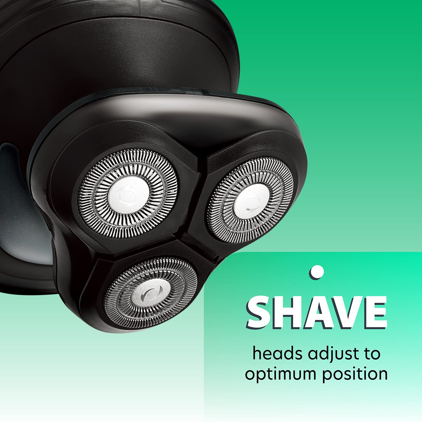 CHARGEWORX Groom Essentials 3D Rotary Face y Head Shaver para Hombres, Luz Led | Afeitadoras Eléctricas Compactas A Batería, Inalámbricas para Hombres, 3 Cabezas Flotantes - Maquinilla de Afeitar Eléc
