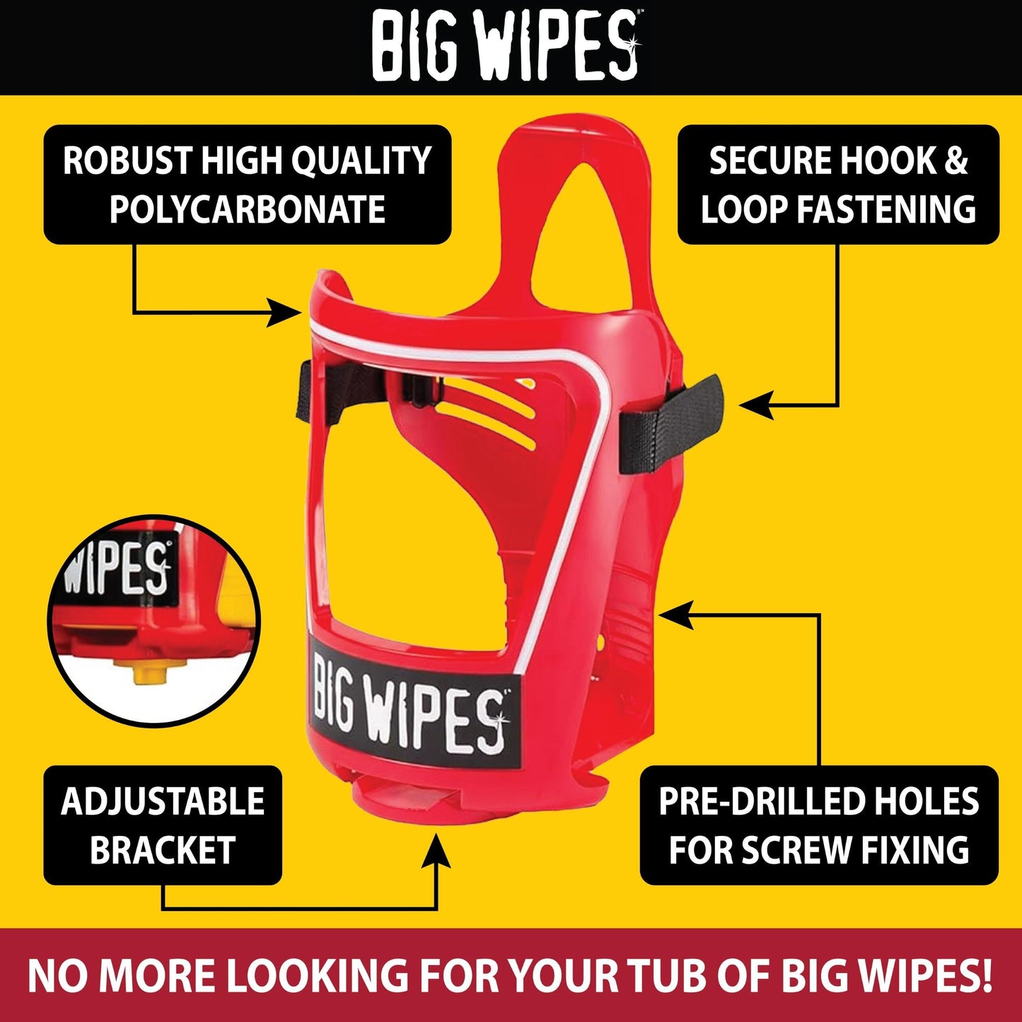 BIG WIPES The CAGE - Soporte de pared y furgoneta 2421-0000