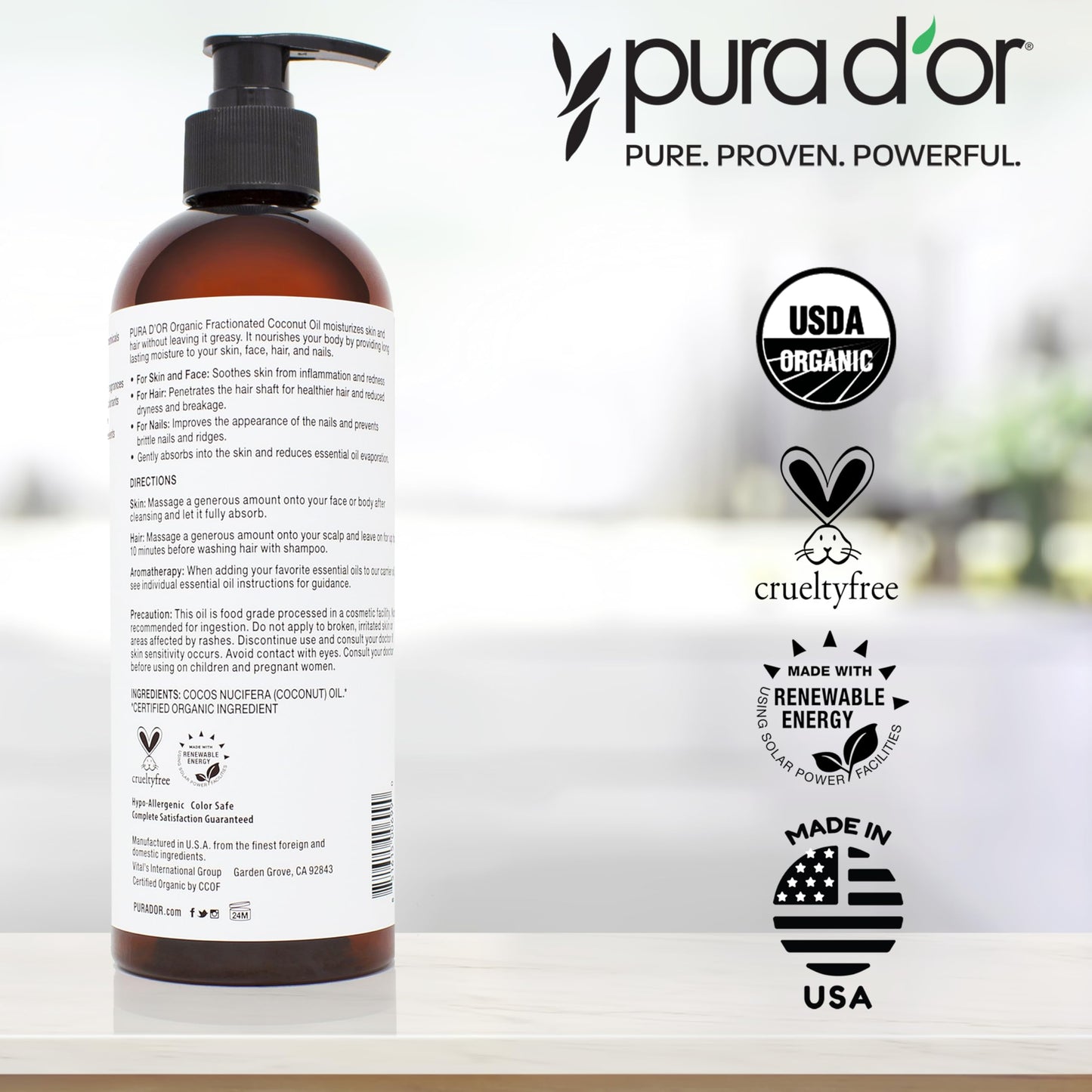 Organic Fractionated Coconut Oil