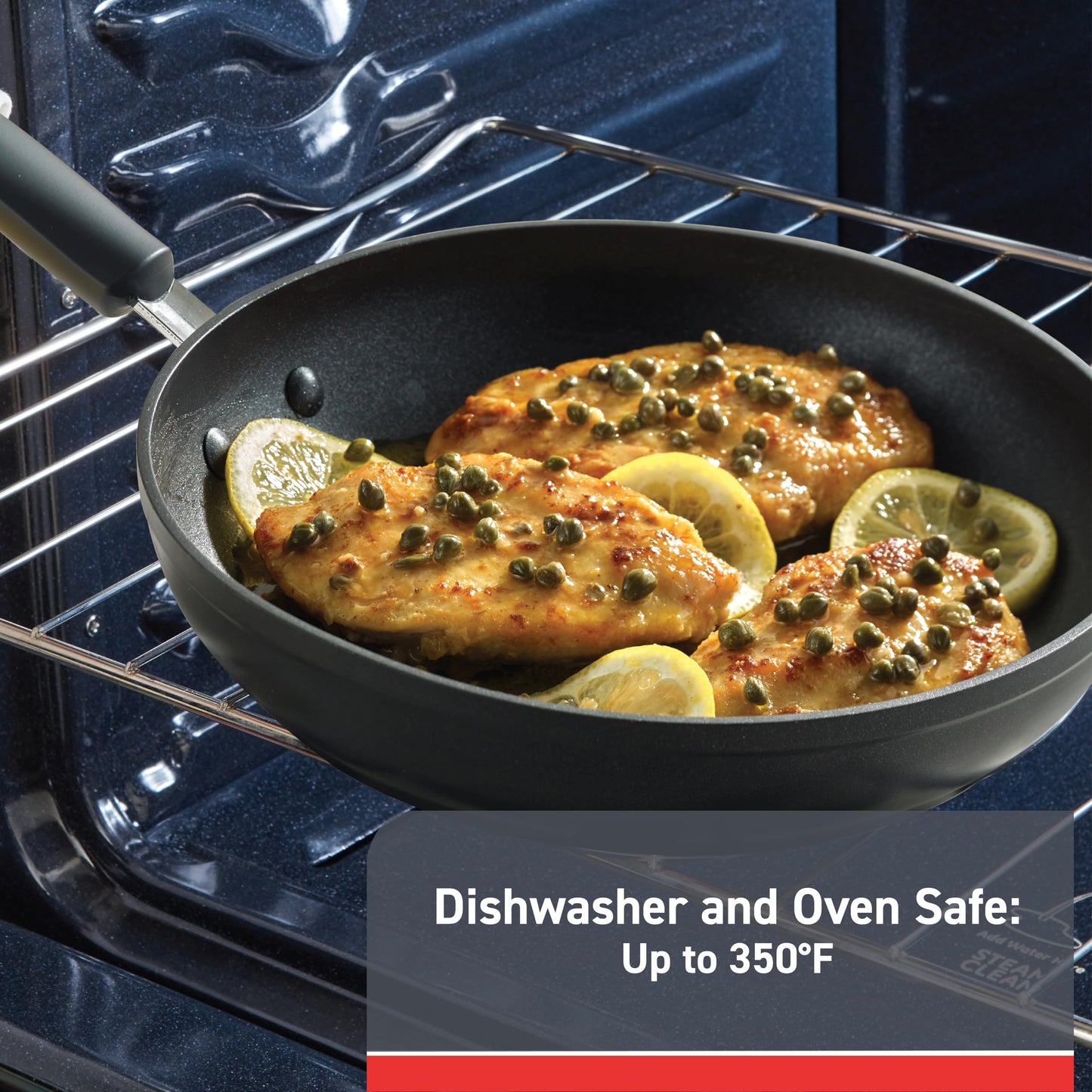 Juego de Utensilios de Cocina T-fal Negro de Titanio Antiadherente Avanzado con Indicador de Calor, 12 Piezas