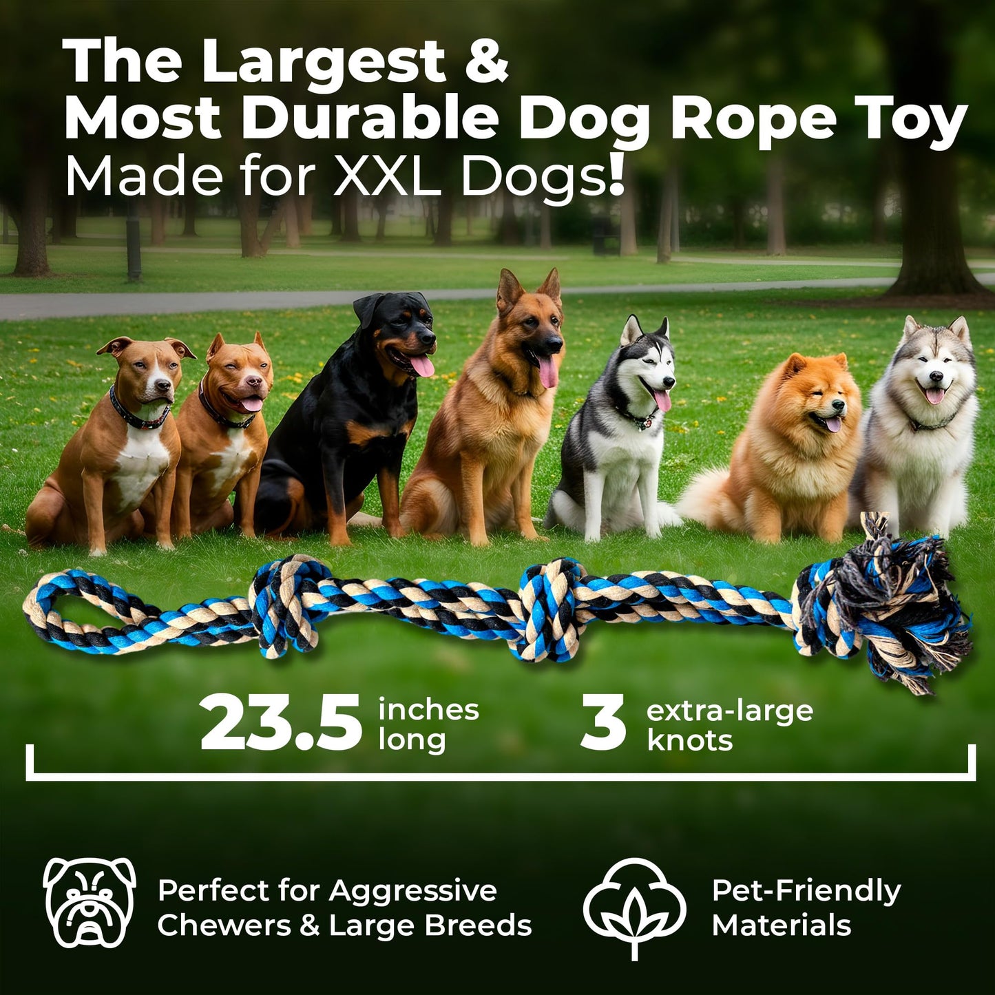 Juguete de Cuerda Extra Grande para Perros Grandes