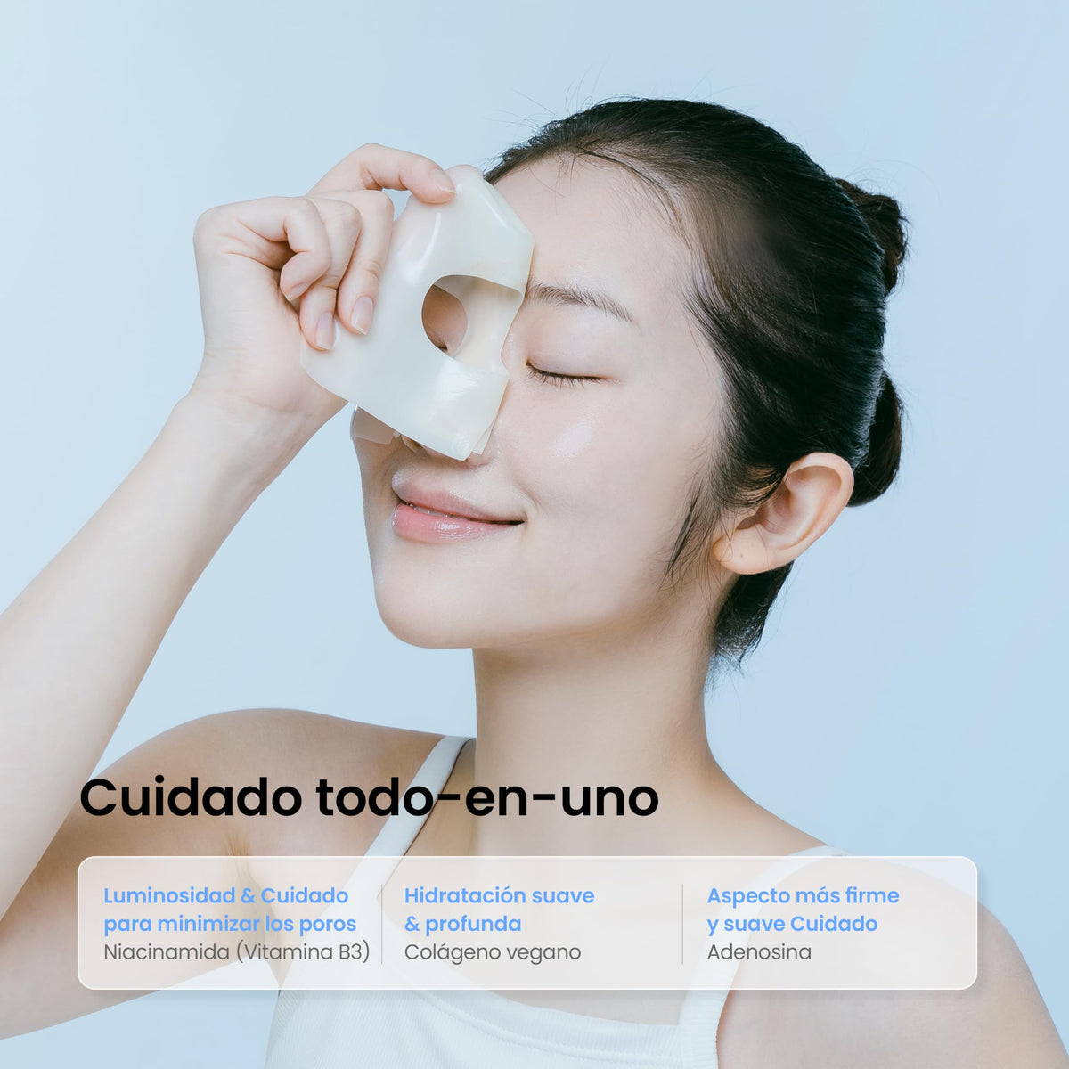 caraseoul Glowganic Pro Mascarilla de Hidrogel con Colágeno Vegano[16 uds]