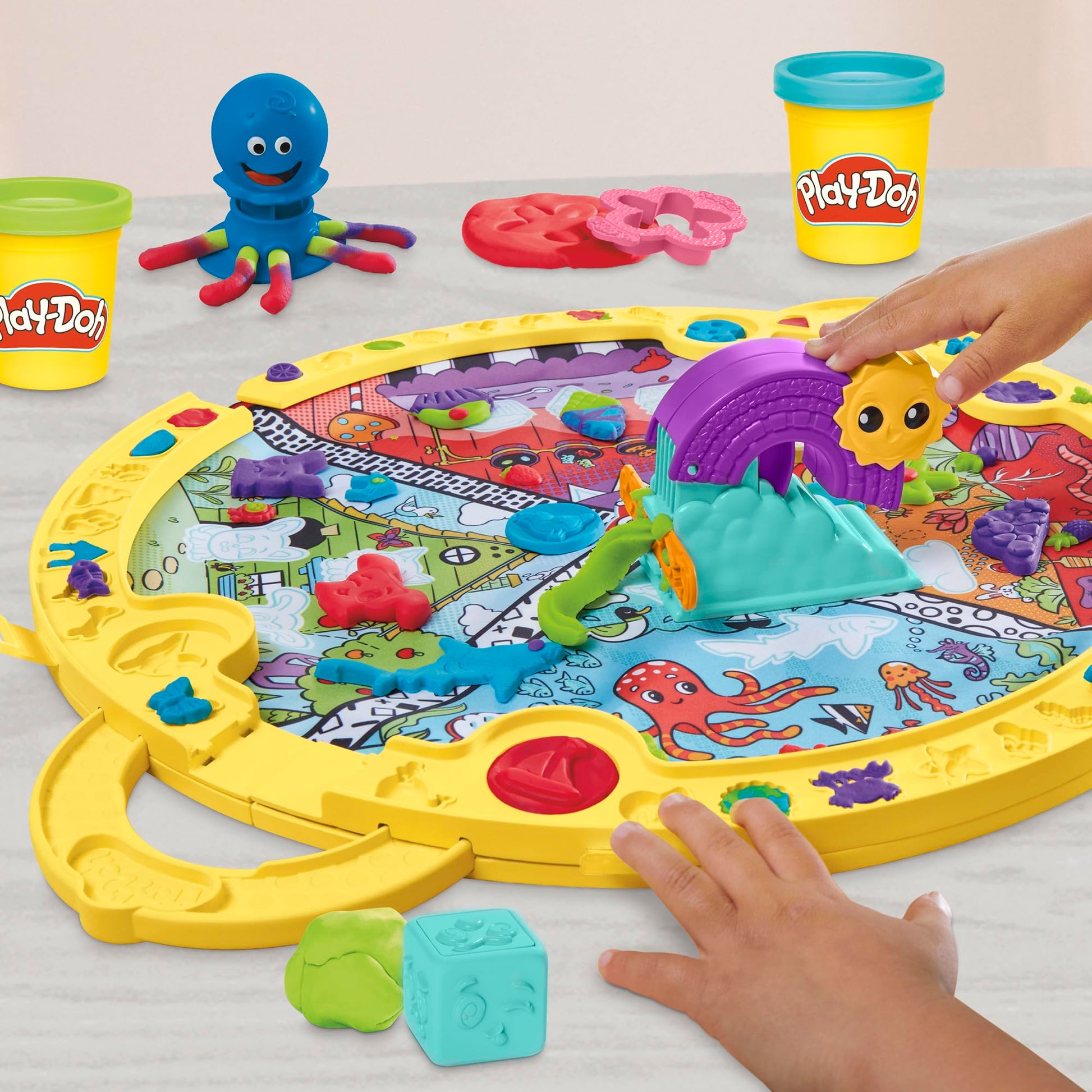 Set de Juego Portátil Play Doh con 19 Accesorios para Niños y Niñas