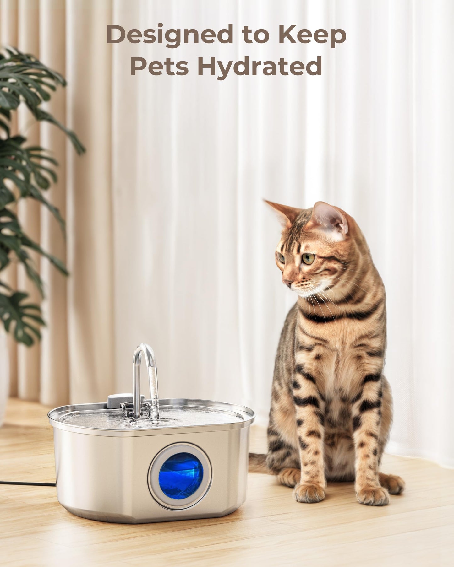 Filtros de Repuesto Neareal Grises para Fuente de Agua de Gatos y Esponjas Prefiltrantes para Fuente de Acero Inoxidable para Mascotas