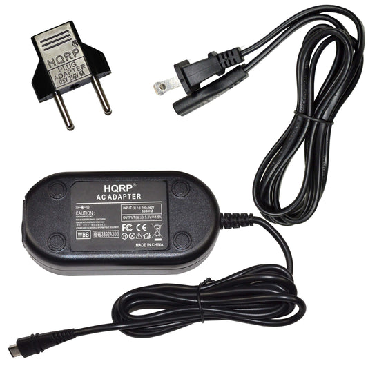 HQRP - Adaptador de CA para Canon CA-110 CA110 - Cable de alimentación DC 5.3 V 1.5 A - VIXIA HF-R70 HF-R700 HF-R60 HF-R600 - LEGRIA HF-R26 HF-R28