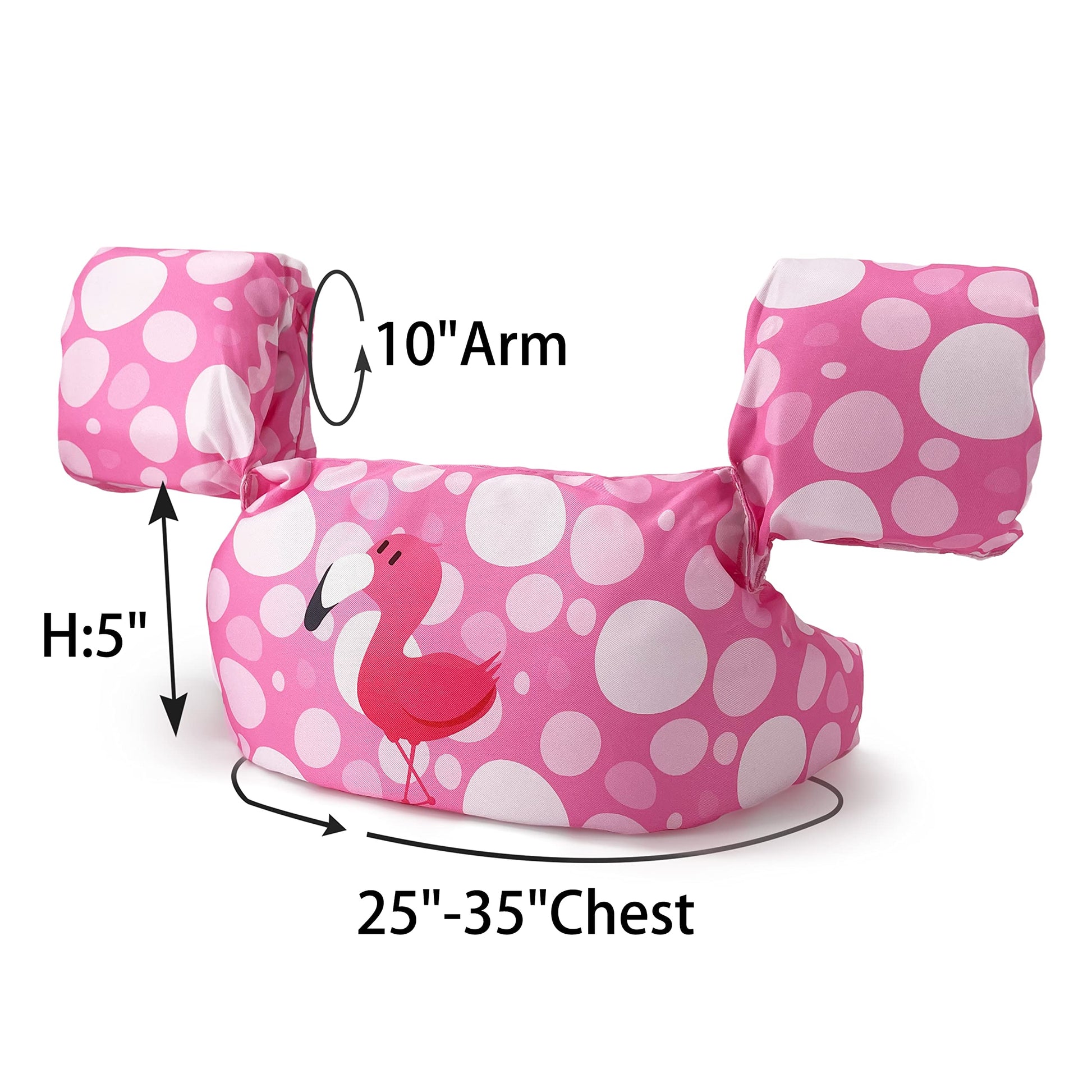Chaleco Flotante Silfrae Rosado Flamingo para Natación (30 a 50 Libras)