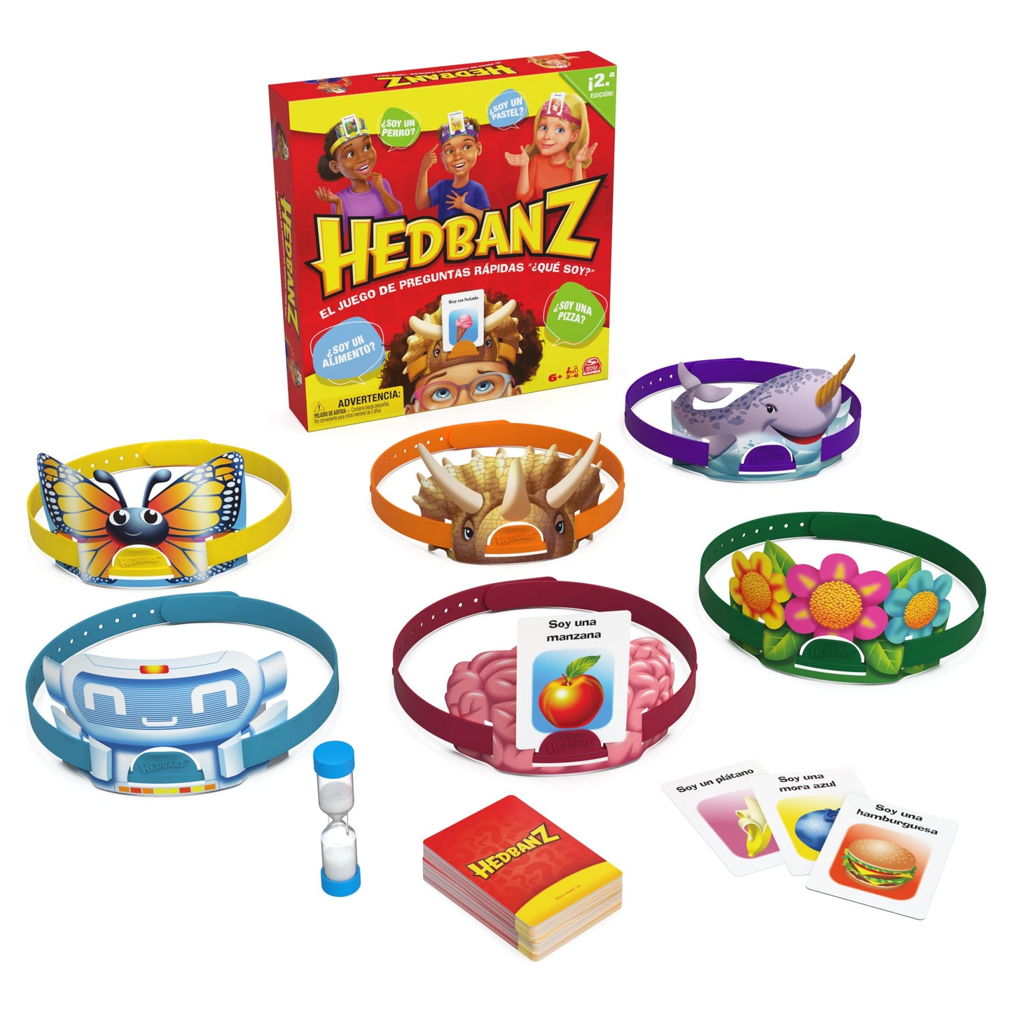 Juego de Mesa Hedbanz Spin Master Segunda Edición para Familias y Niños desde 6 Años