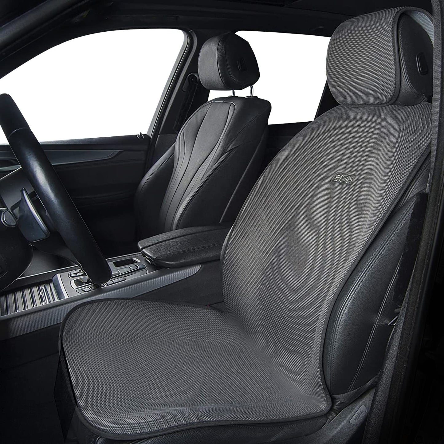 Sojoy IsoTowel Funda para Asiento Delantero de Coche - Protector de Asiento de Coche de Microfibra Absorbe Sudor de Secado Rápido Antideslizante Funda Toalla para Asiento - Tela Panal Cuatro