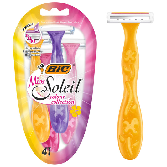 Rastrillos BIC Miss Soleil Colección Rosa para Mujer