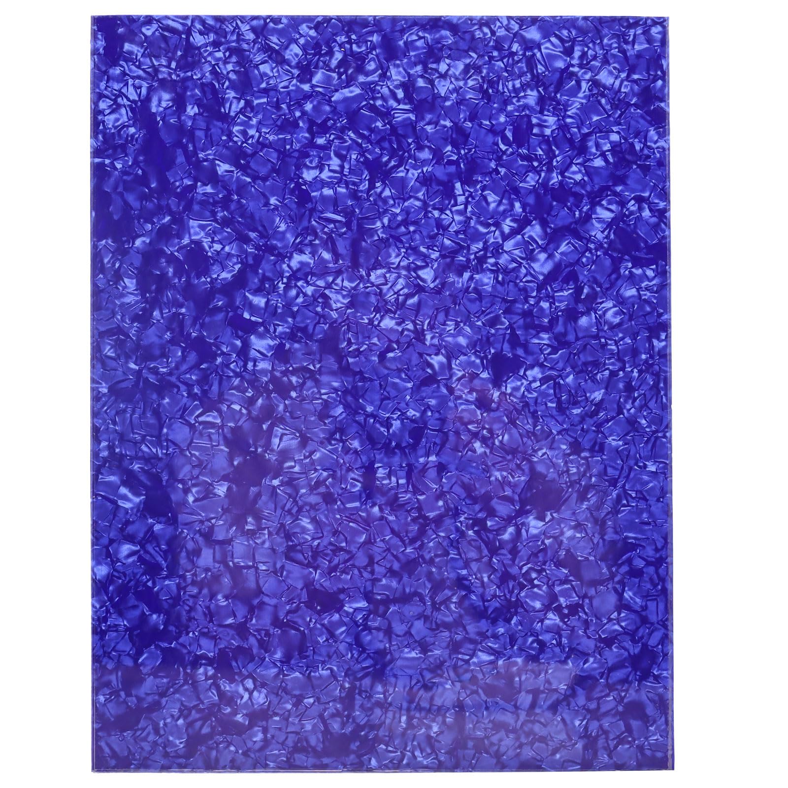 Golpeador de guitarra de 3 capas, material de 24 x 31 bricolaje, protector de púas en blanco, hoja de placa para rayar Strat Tele, guitarra eléctrica, jazz, bajo de precisión (perla azul)