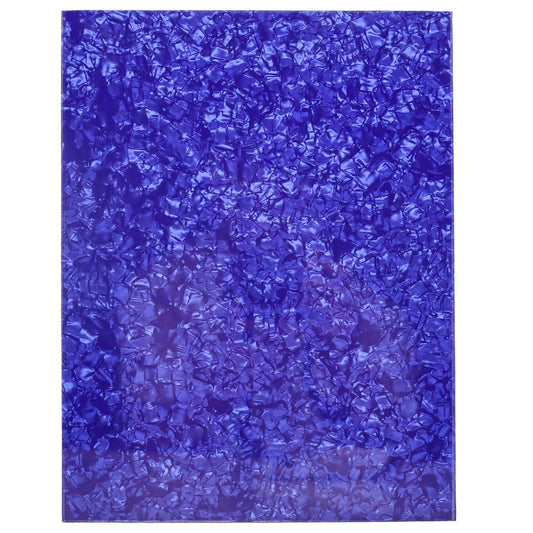 Golpeador de guitarra de 3 capas, material de 24 x 31 bricolaje, protector de púas en blanco, hoja de placa para rayar Strat Tele, guitarra eléctrica, jazz, bajo de precisión (perla azul)