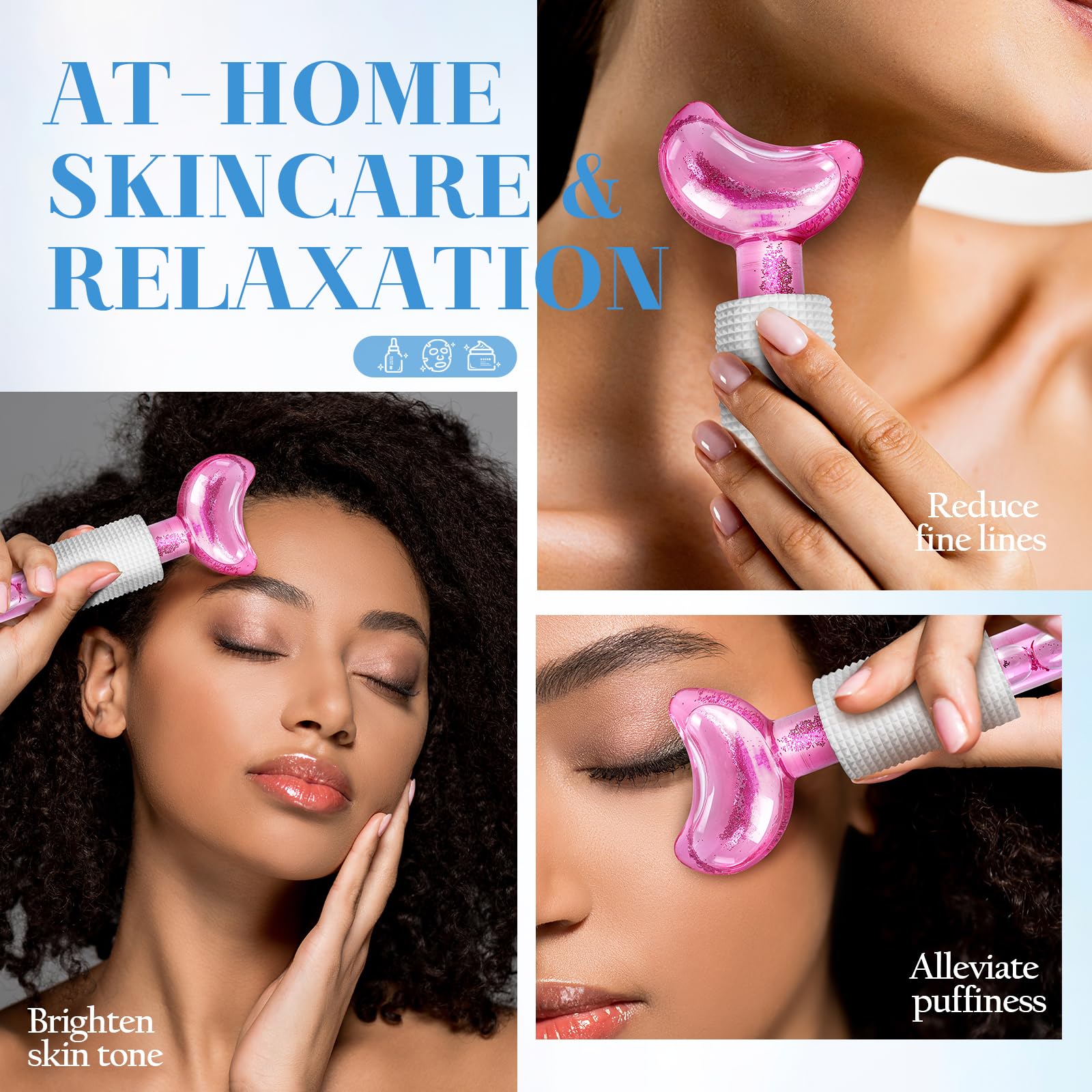 Regalos de Navidad para mujer: globos de hielo facial, idea de regalo para esposa, mamá, novia, madre, hermana, cumpleaños único para ella que tiene todo lo que quiere nada, masajeador facial, herramienta de belleza
