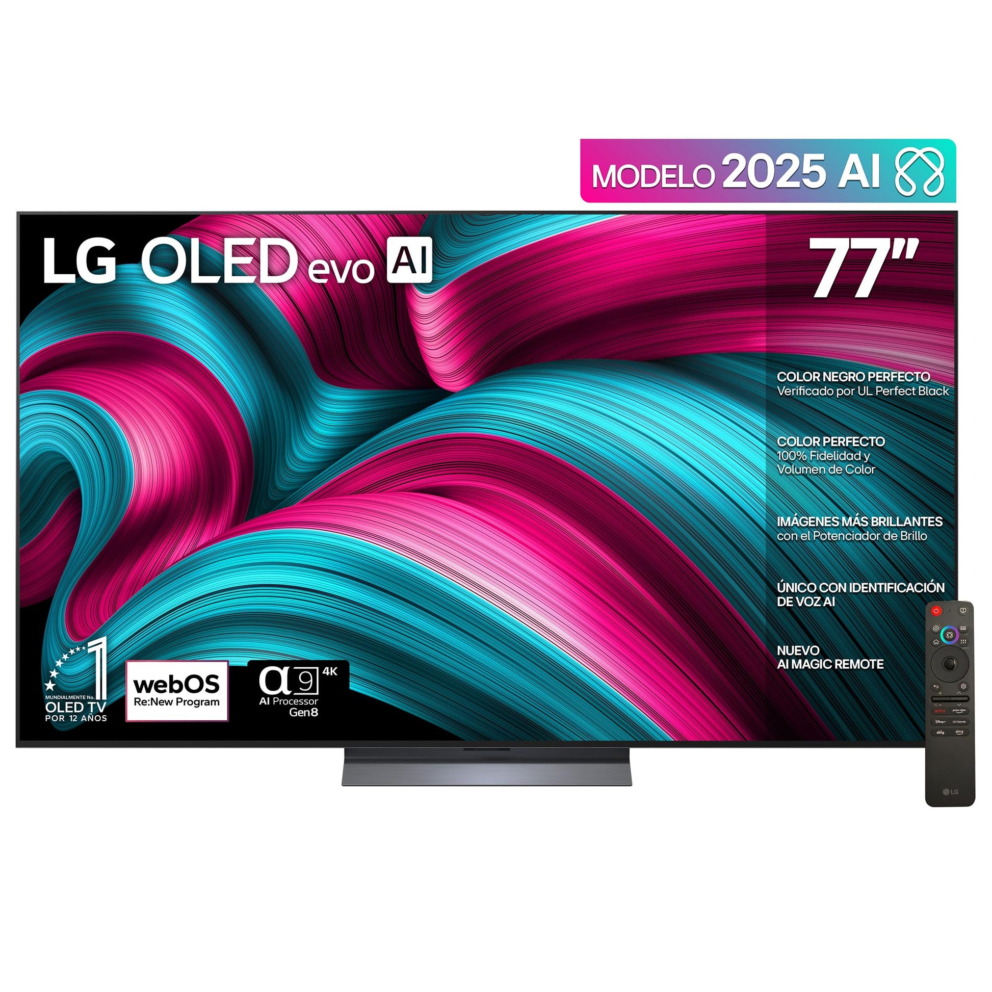 LG Pantalla 77 Pulgadas OLED EVO AI C5 4K Smart TV 2025