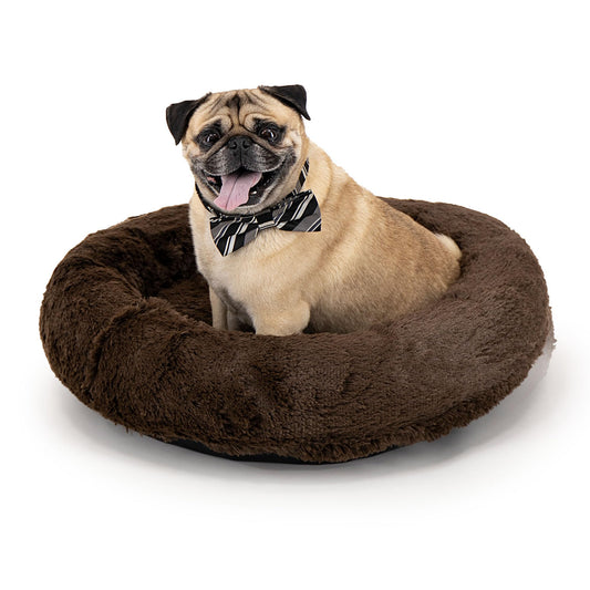 Cama Tipo Dona Hills Café Anti Estrés para Perro Small