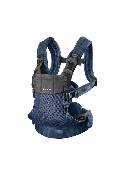 BabyBjörn Canguro Portabebé Harmony, Malla 3D, Azul marino