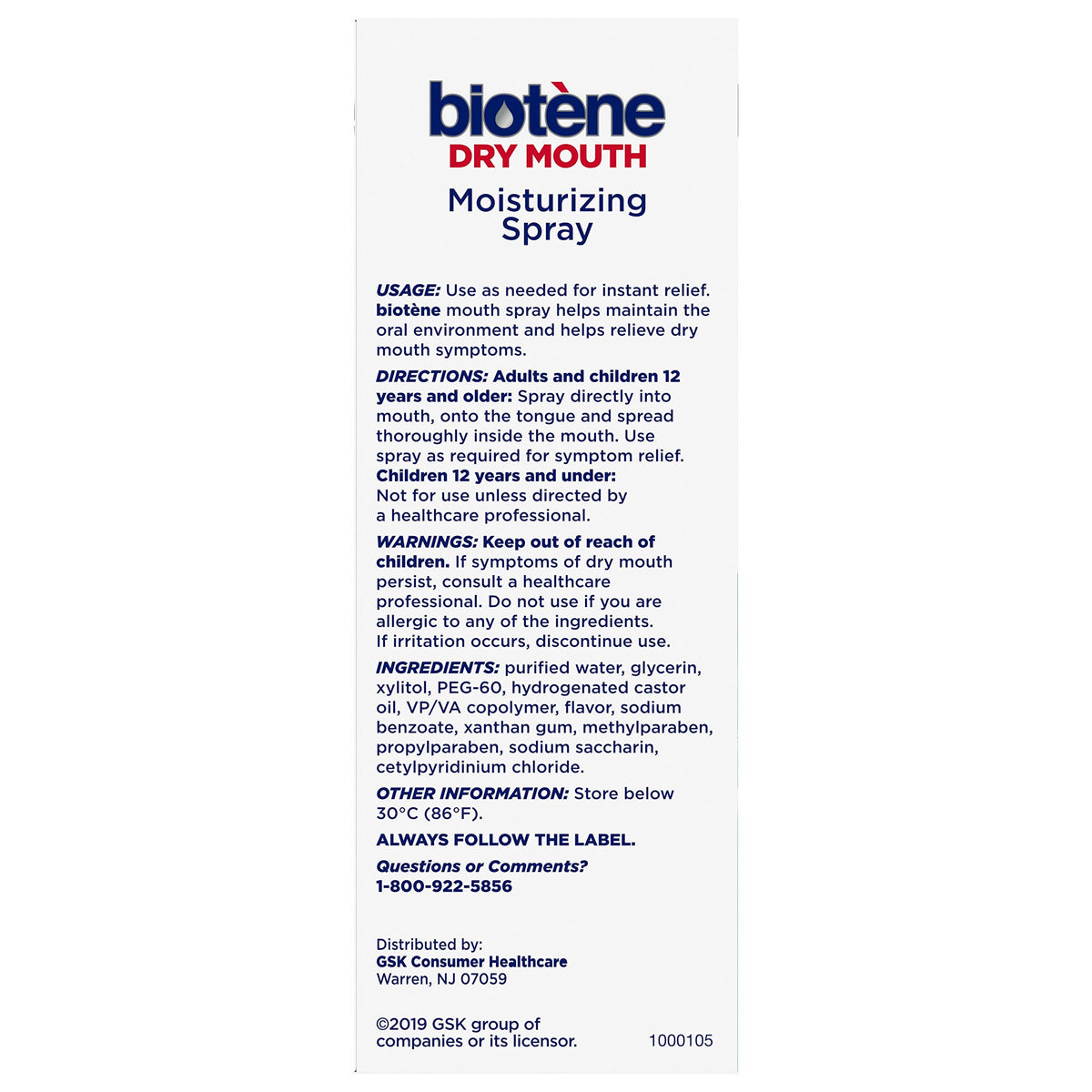 Kit de Enjuague, Spray y Gel Biotène para Control de Boca Seca