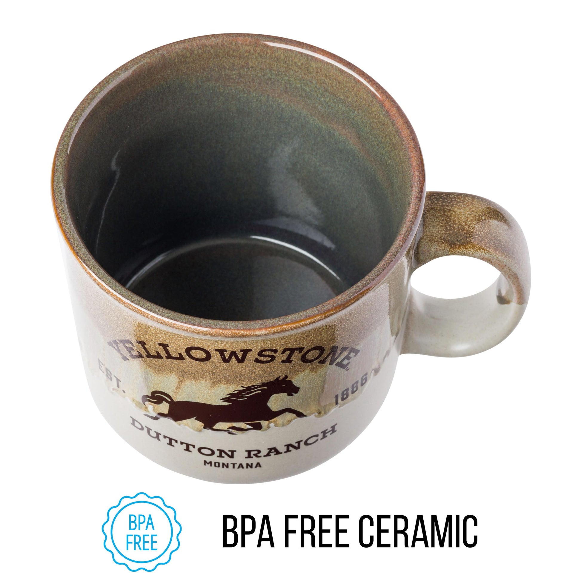 Taza de Cerámica Silver Buffalo Dutton Ranch Montana 20 Onzas