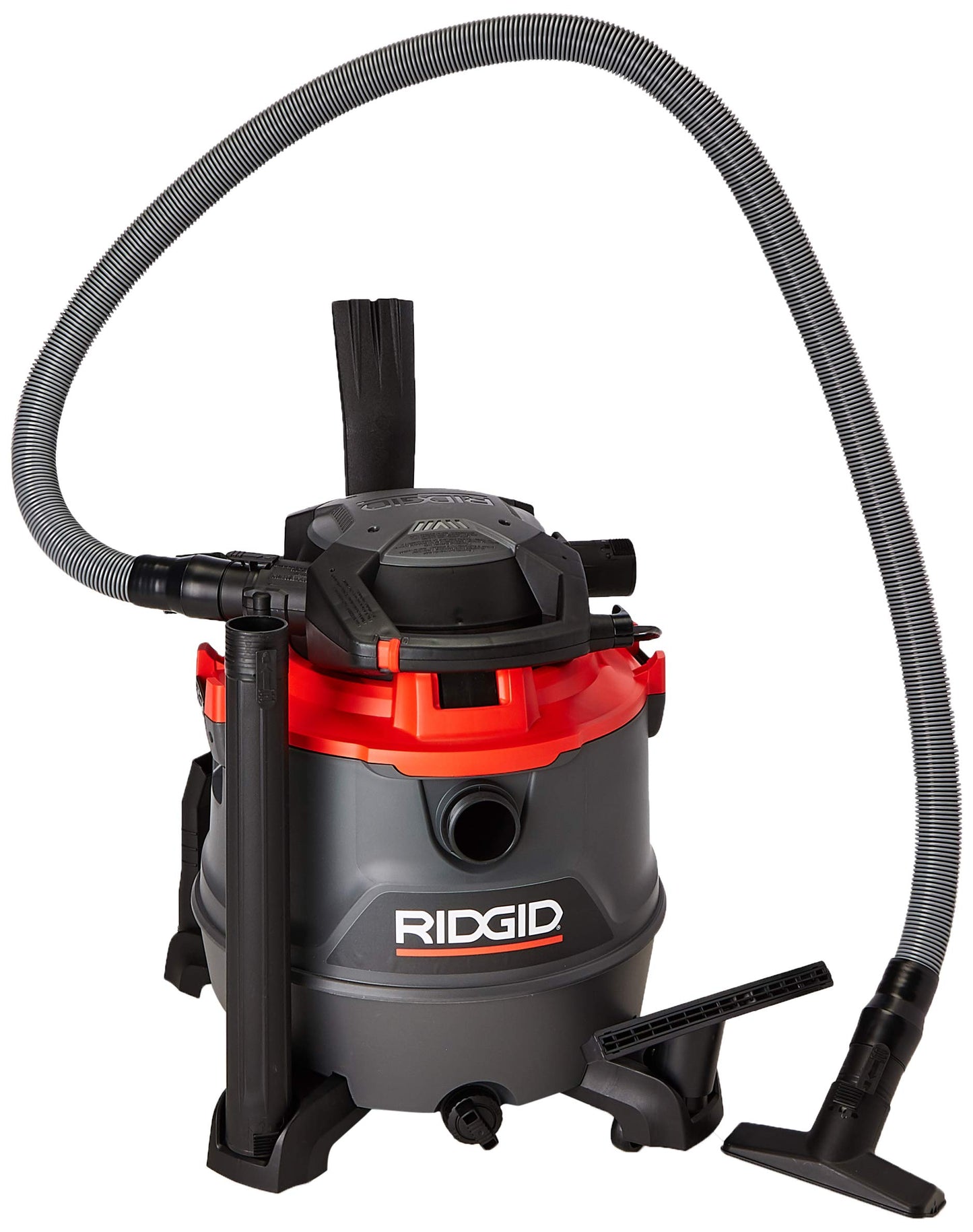 Aspiradora RIDGID RT1600M Sólidos y Líquidos Doble Herramienta Manguera Profesional Ergonómica Ruedas 360°