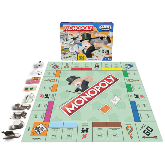 Edición gigante del juego de mesa Monopoly para niños | Juego de mesa para toda la familia | Juegos para exterior, Juegos con tablero, cartas y fichas gigantes, para niños a partir de 6 años