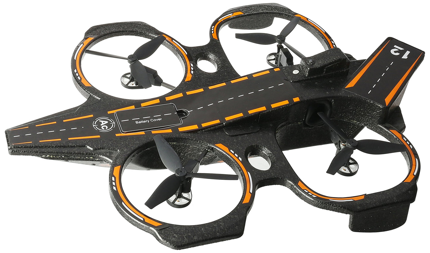 Drone WLToys Q202 negro naranja con Giroscopio de 6 Ejes