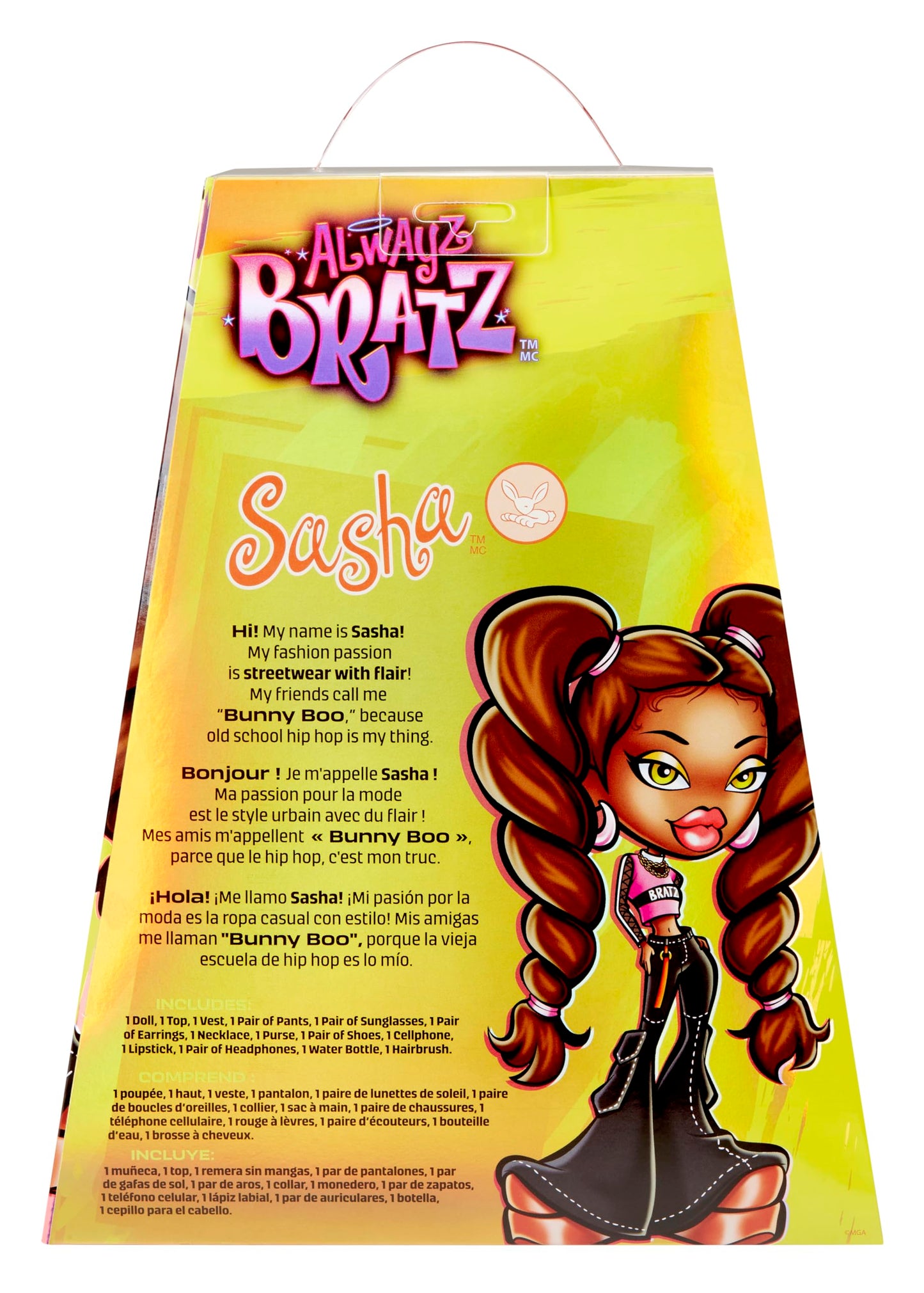 Bratz Alwayz Muñeca Sasha - con 10 Accesorios y póster - Juguete para niños y niñas - Edad: 6+ años