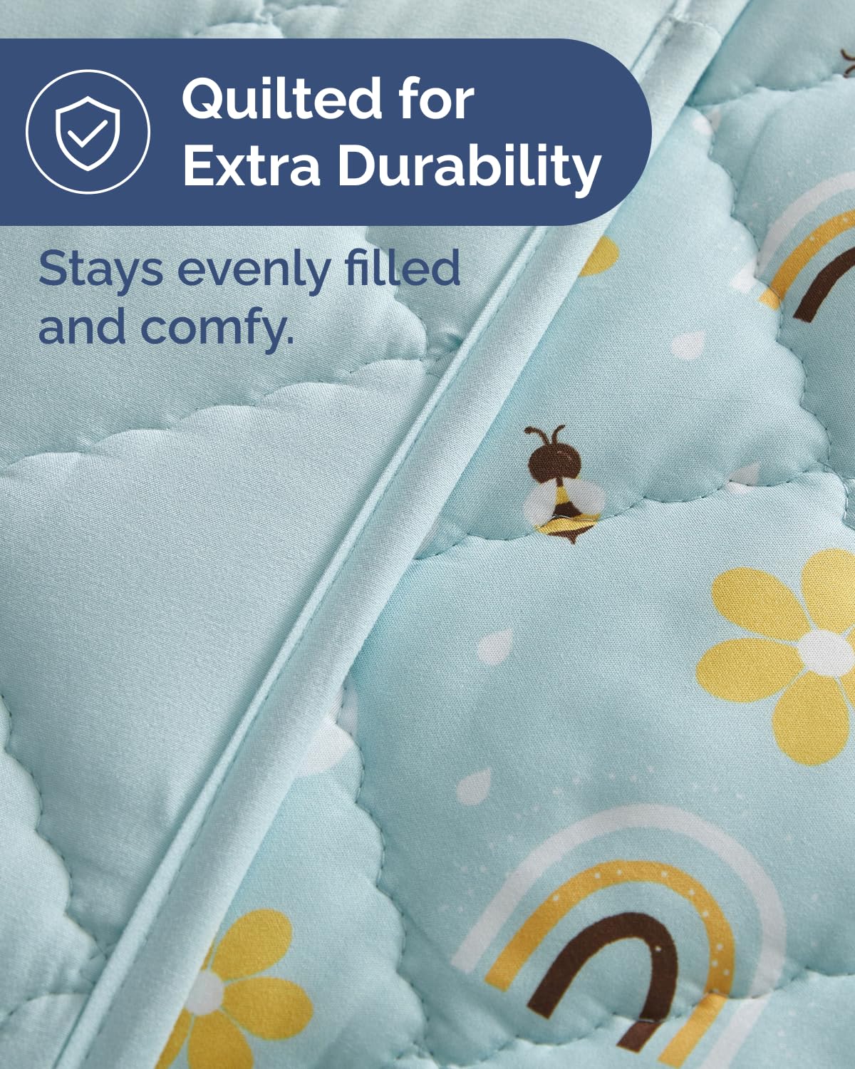 Edredón para niños pequeños, suave, ligero, manta para todas las estaciones, para niños y niñas, ropa de cama acogedora para cuna y cama de niños pequeños, diseño de 39 x 47 pulgadas, 266