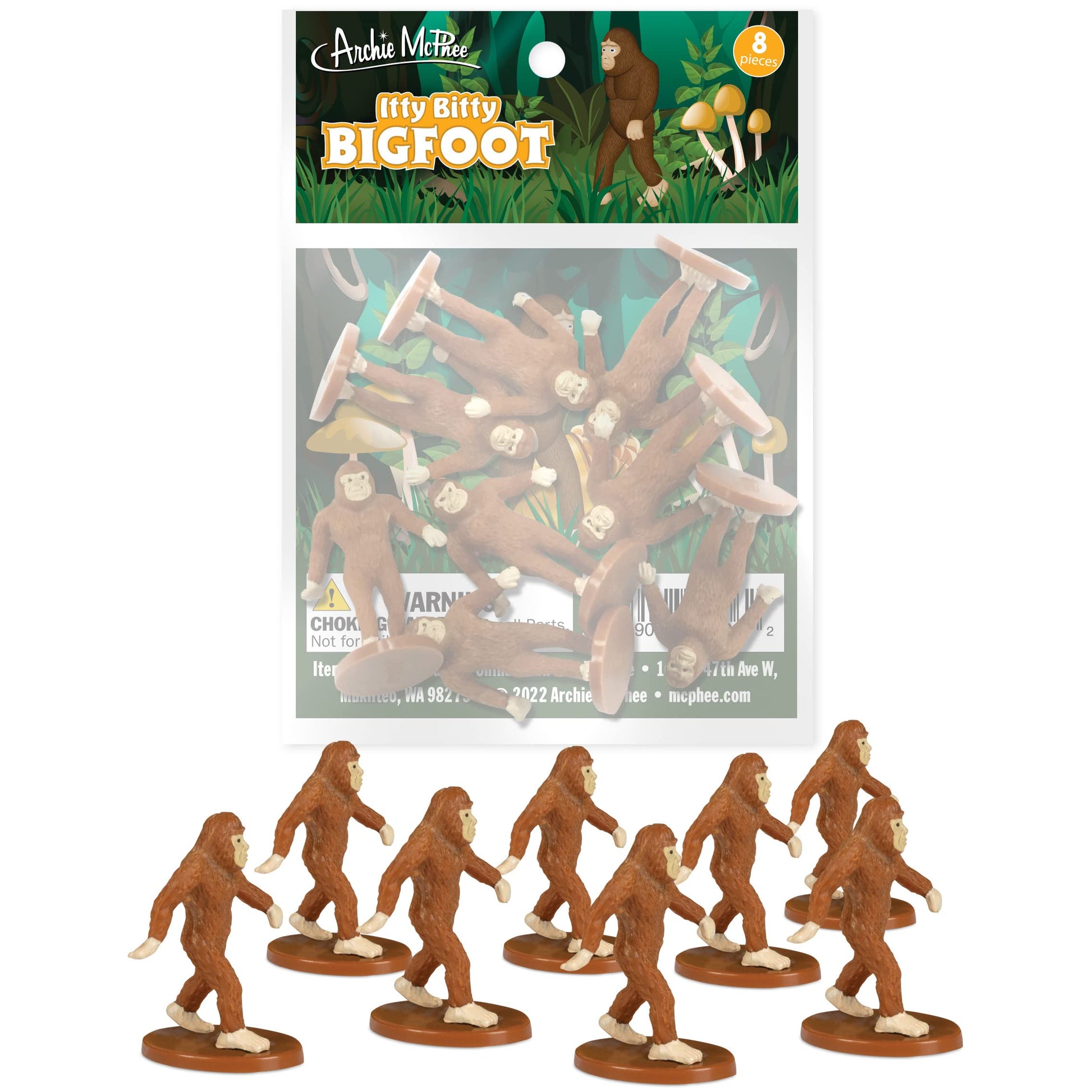 Paquete de Figuras Archie McPhee Itty Bitty Bigfoot