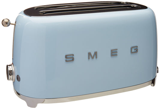 Smeg TSF02PBUS Tostadora 4 rebanadas, Color Azul Pastel