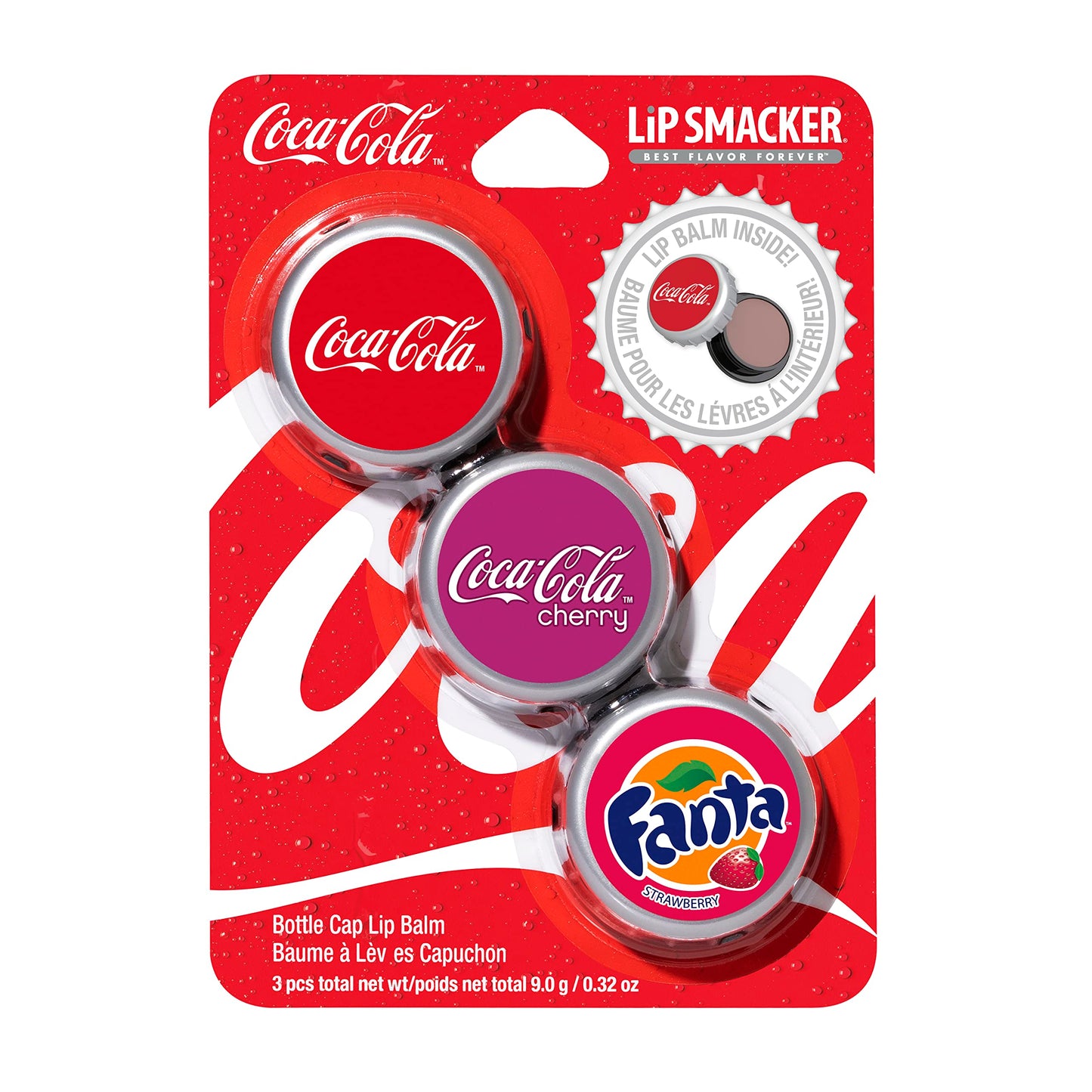 Lip Smacker Tapa de botella de Coca Cola - Paquete de trío
