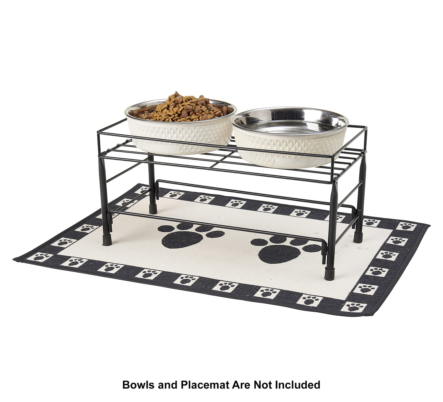PetRageous - Mesa de comedor para mascotas Toby's Set the Table para tazones de 8.5 pulgadas, 7 pulgadas de altura
