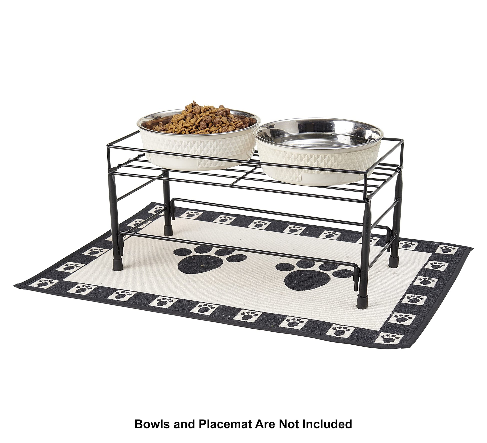 PetRageous - Mesa de comedor para mascotas Toby's Set the Table para tazones de 8.5 pulgadas, 7 pulgadas de altura