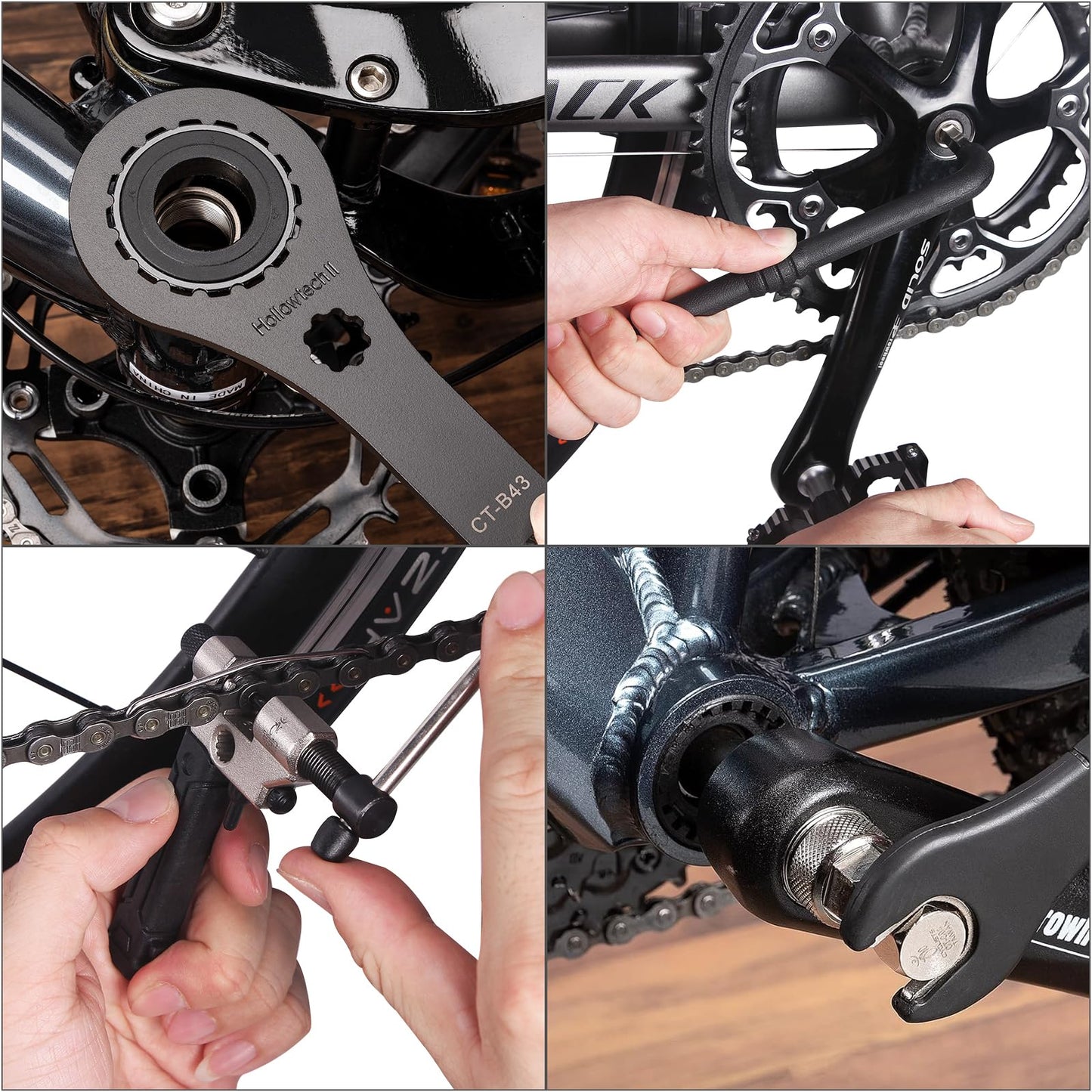 Kit de herramientas para bicicleta con estuche de almacenamiento – 22 piezas de herramientas de reparación de bicicletas – Herramientas de mantenimiento de bicicletas de carretera y bicicletas de