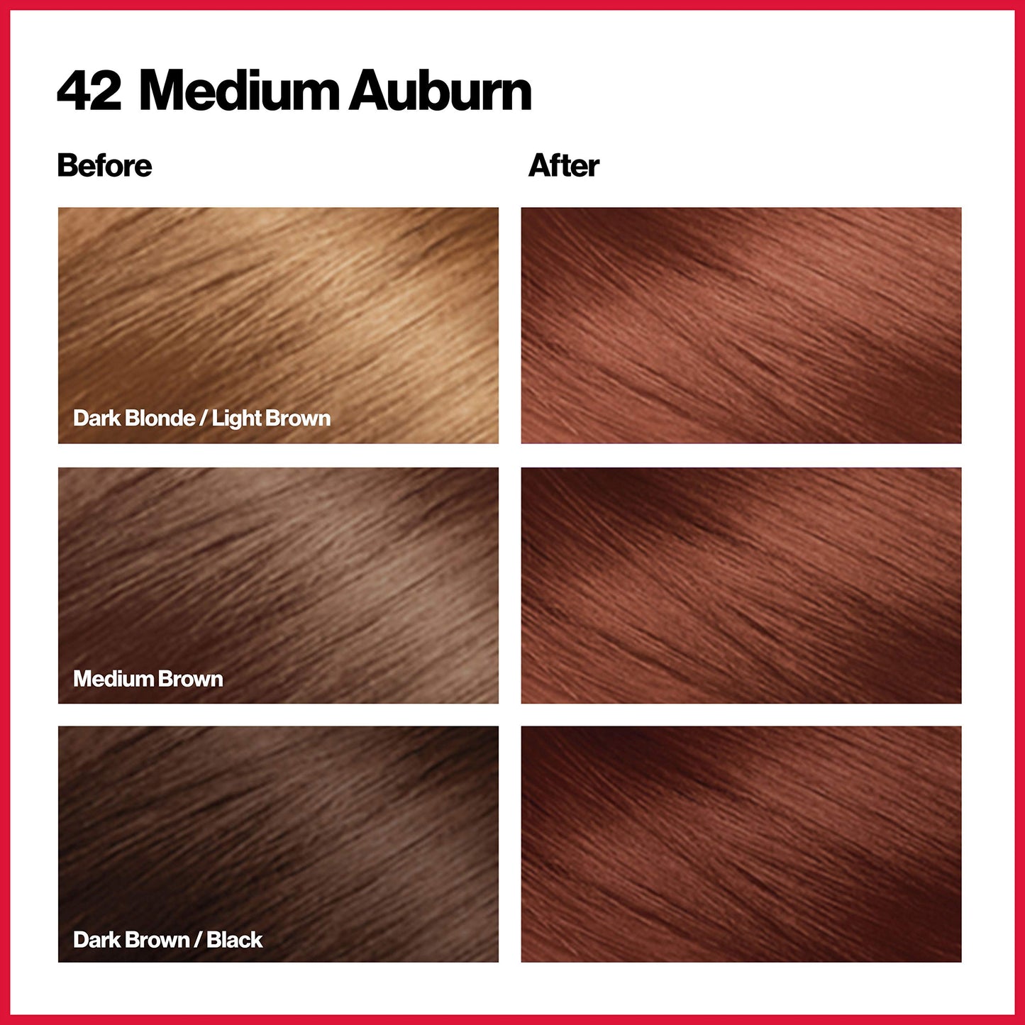 Revlon Colorsilk Beautiful Color, Medium Auburn, 3 Count