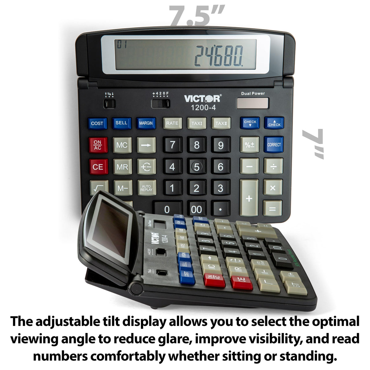 Calculadora de Computadora Victor LCD 12 Dígitos Business
