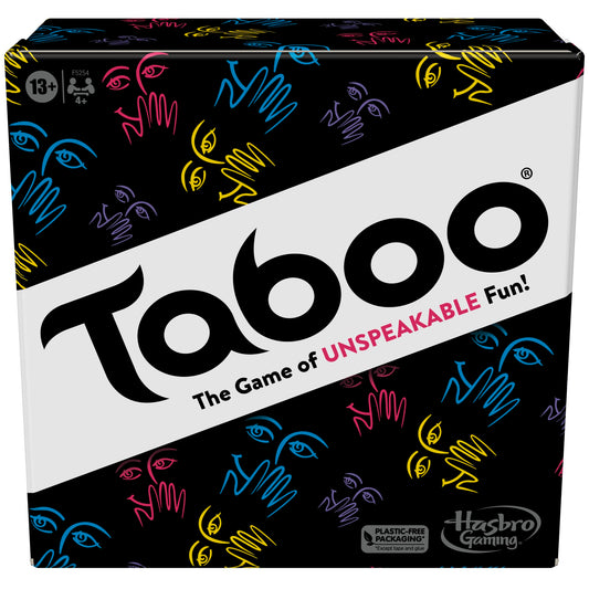 Hasbro Juego clásico Tabú para Juegos, Juego de adivinar Palabras para Adultos y Adolescentes, Juego de Mesa para más de 4 Jugadores a Partir de 13 años
