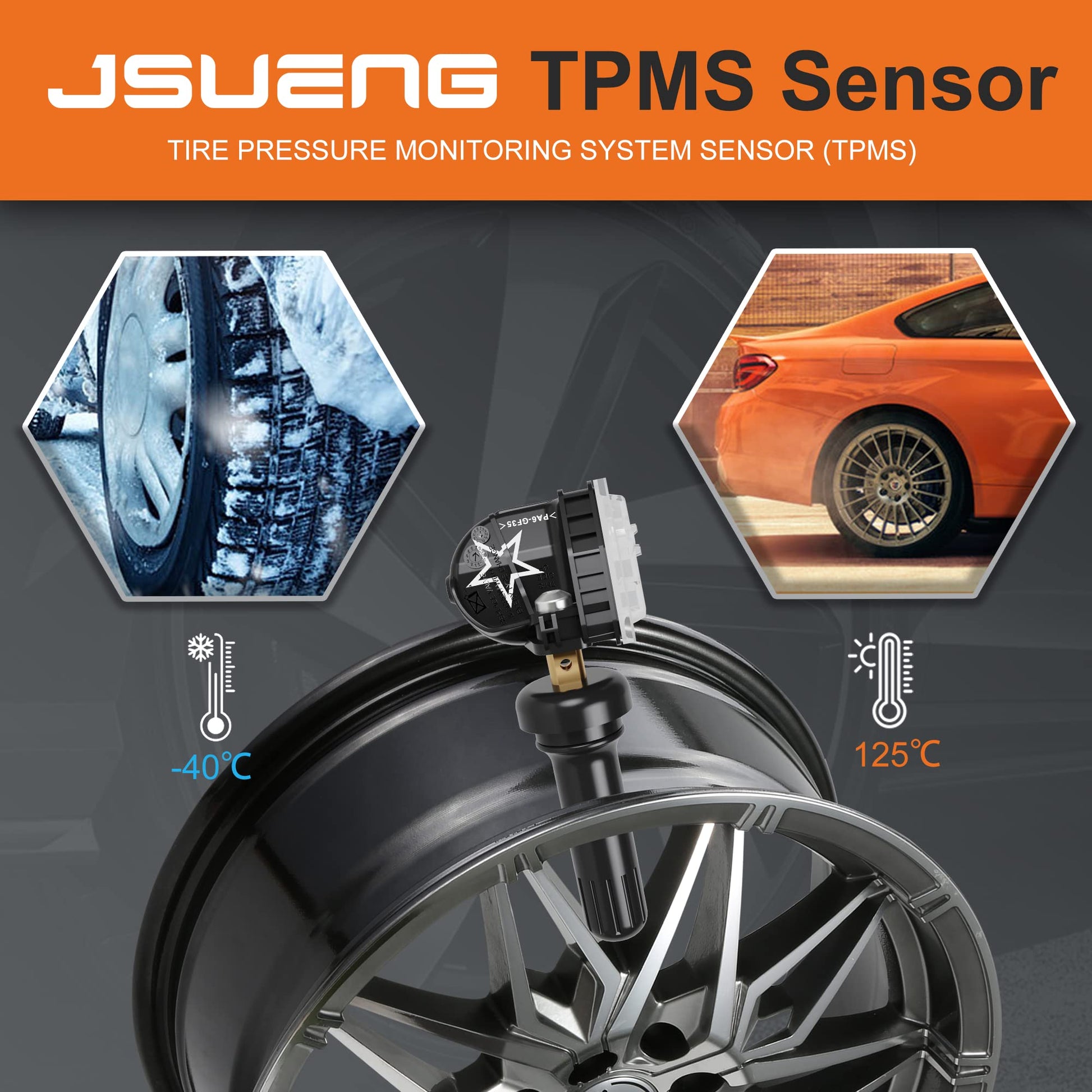 TPMS Sensor de Repuesto para Buick Cadillac Chevy GMC, Paquete de 4 sensores de Sistema de monitoreo de presión de neumáticos OEM #13598771 13586335 13581558 13598772