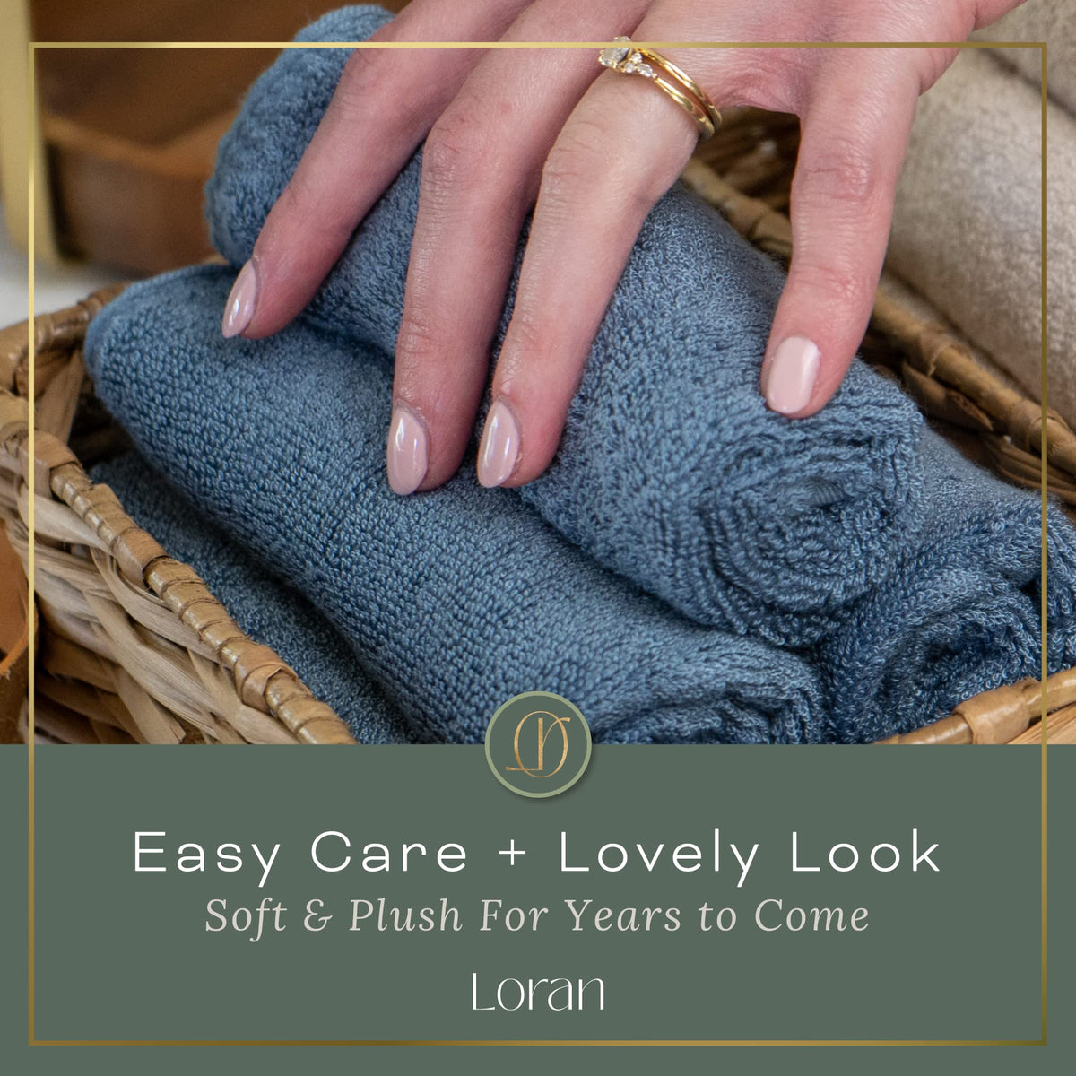 Loran Luxury Bamboo Viscose - Juego de 6 paños suaves, aspecto y sensación de spa, lujoso paño de viscosa de bambú sedoso para la limpieza de la piel, 10 x 10 pulgadas, paño de marea