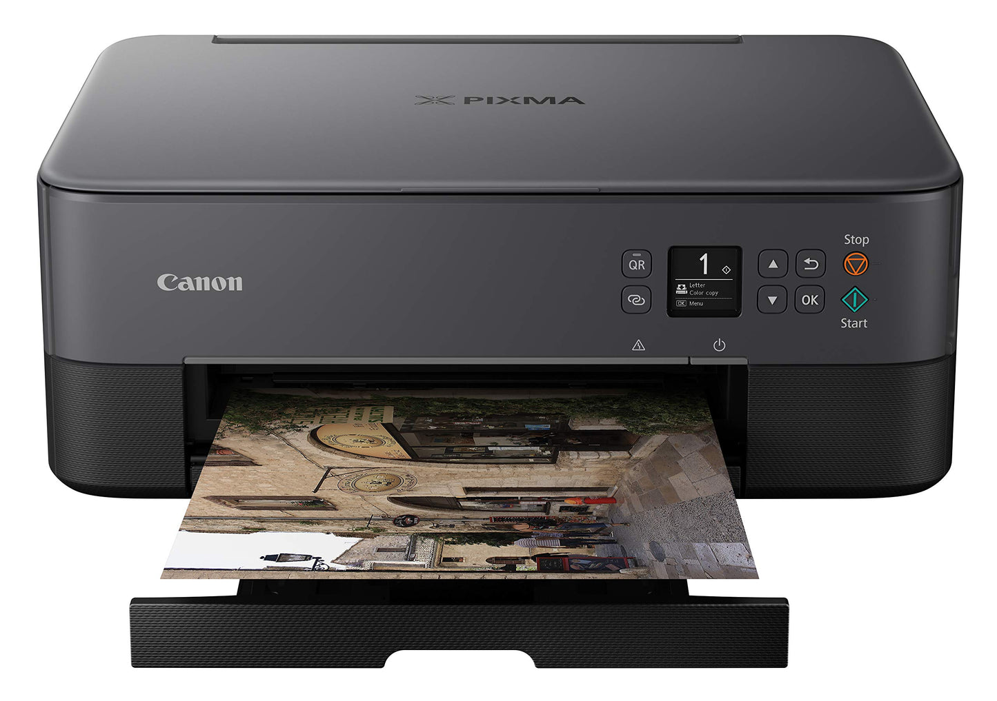 Canon TS5320 Impresora inalámbrica Todo en uno, escáner, copiadora con AirPrint, Negro, Amazon Dash Replenishment Ready