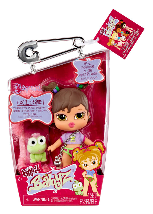 Bratz Babyz Muñeca de Moda Coleccionable - Yasmin - con Ropa Real y Mascota - Juguete para niños y niñas - Edad: 6+ años