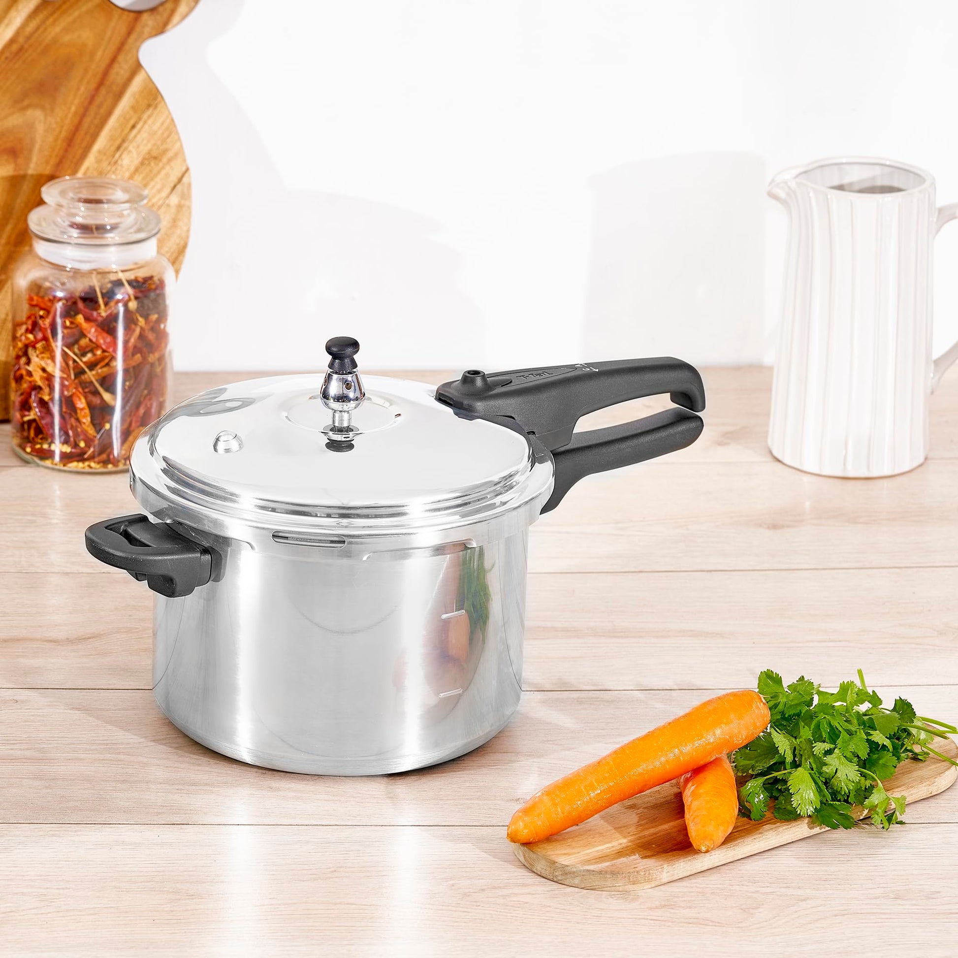 Olla Express de Aluminio T-fal 6 Litros Máxima Seguridad