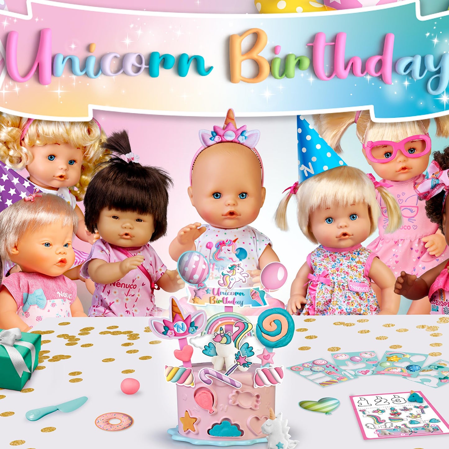 Muñeca Nenuco Unicornio Fiesta
