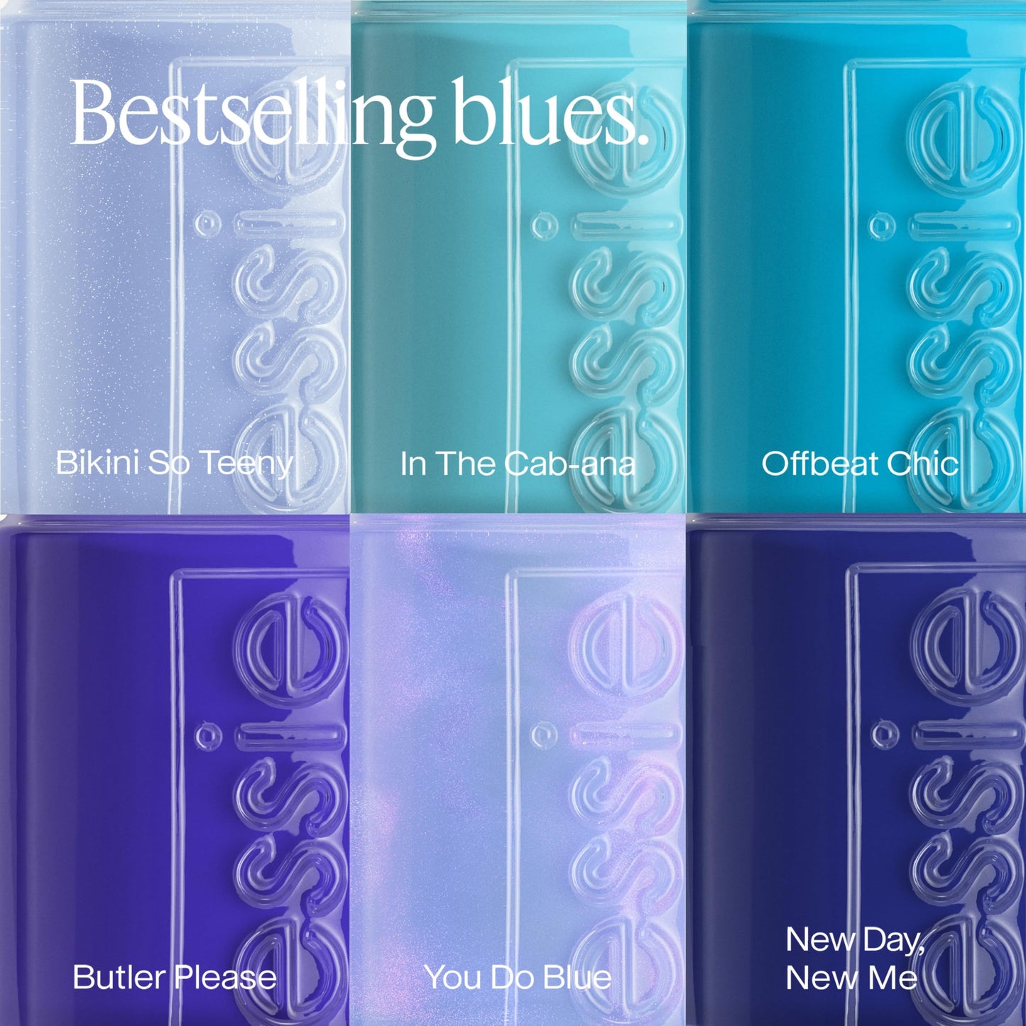 essie nail polish, in the cab-ana, aqua blue nail polish, 0.46 fl. oz.