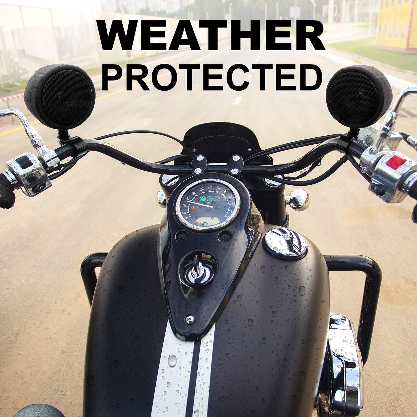 BOSS Audio MCBK420B Bluetooth Enabled Motorcycle/UTV Speaker and Amplifier System, 3" Waterproof